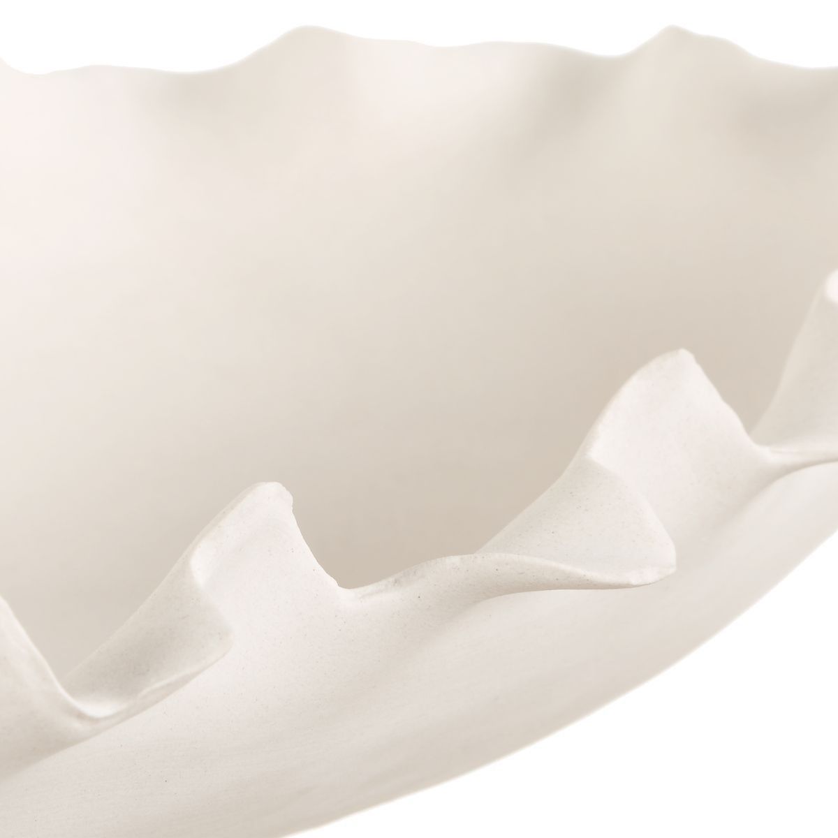 Ripple Crest Bowl - White