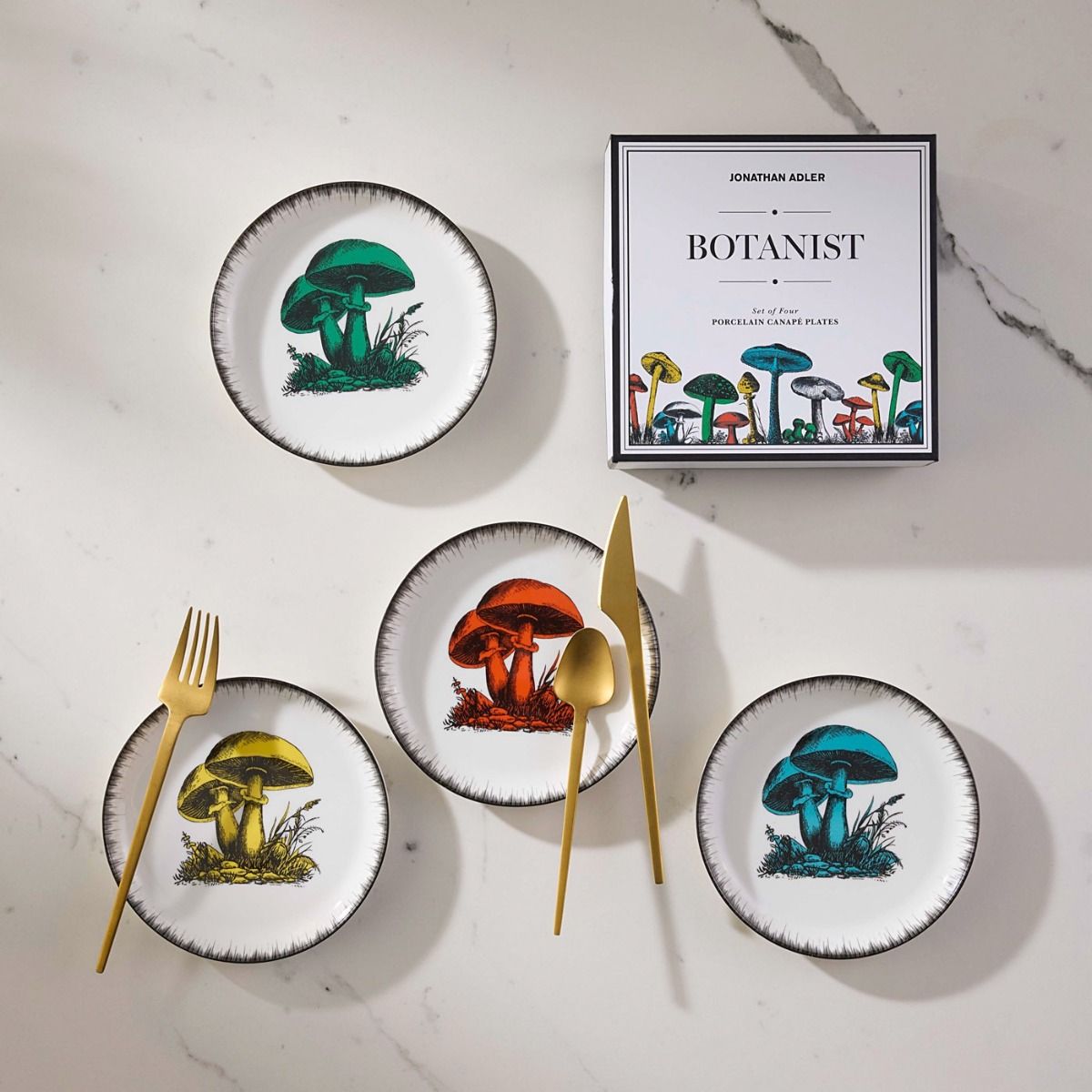 Botanist Canapé Plate Set