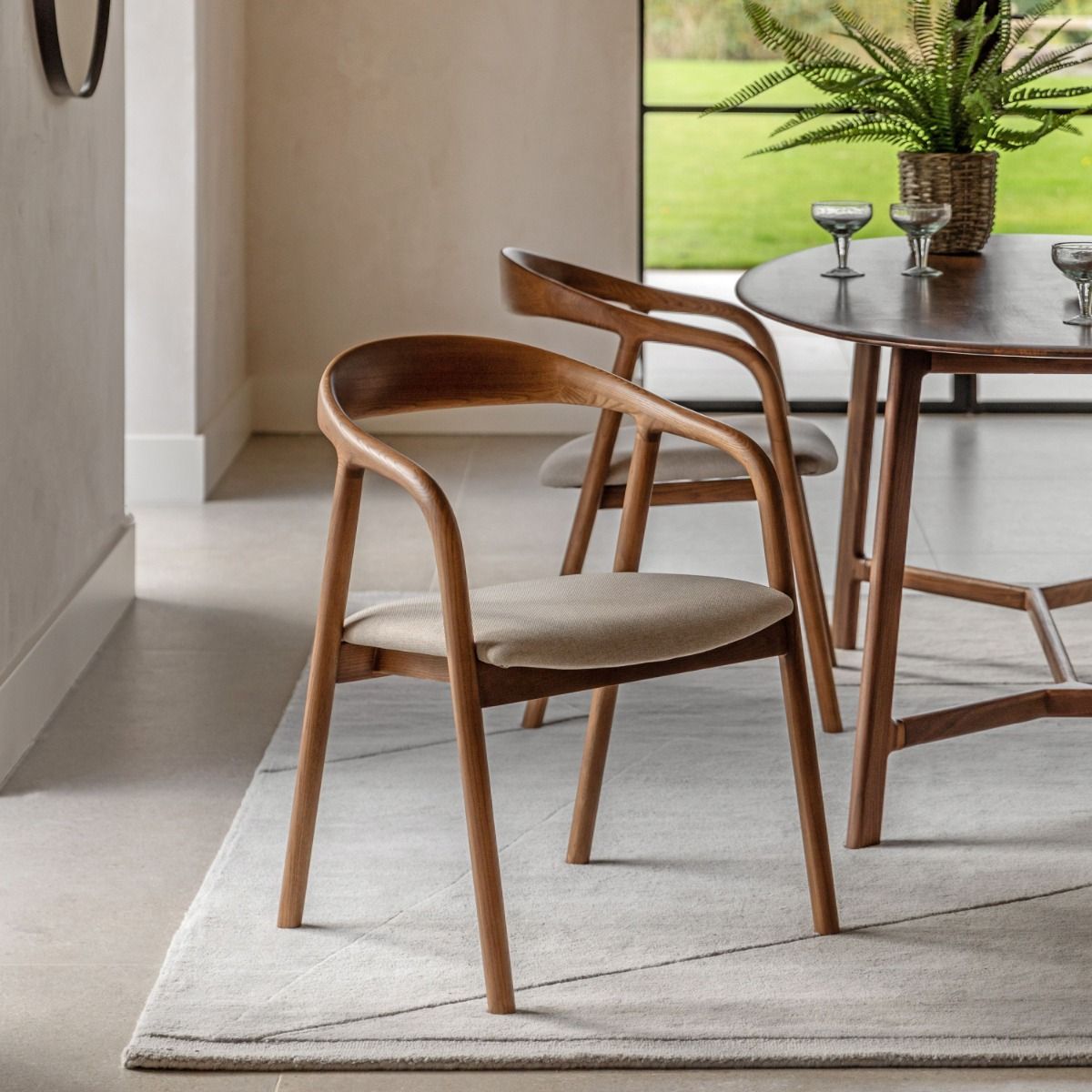 Sade Dining Chair - Walnut