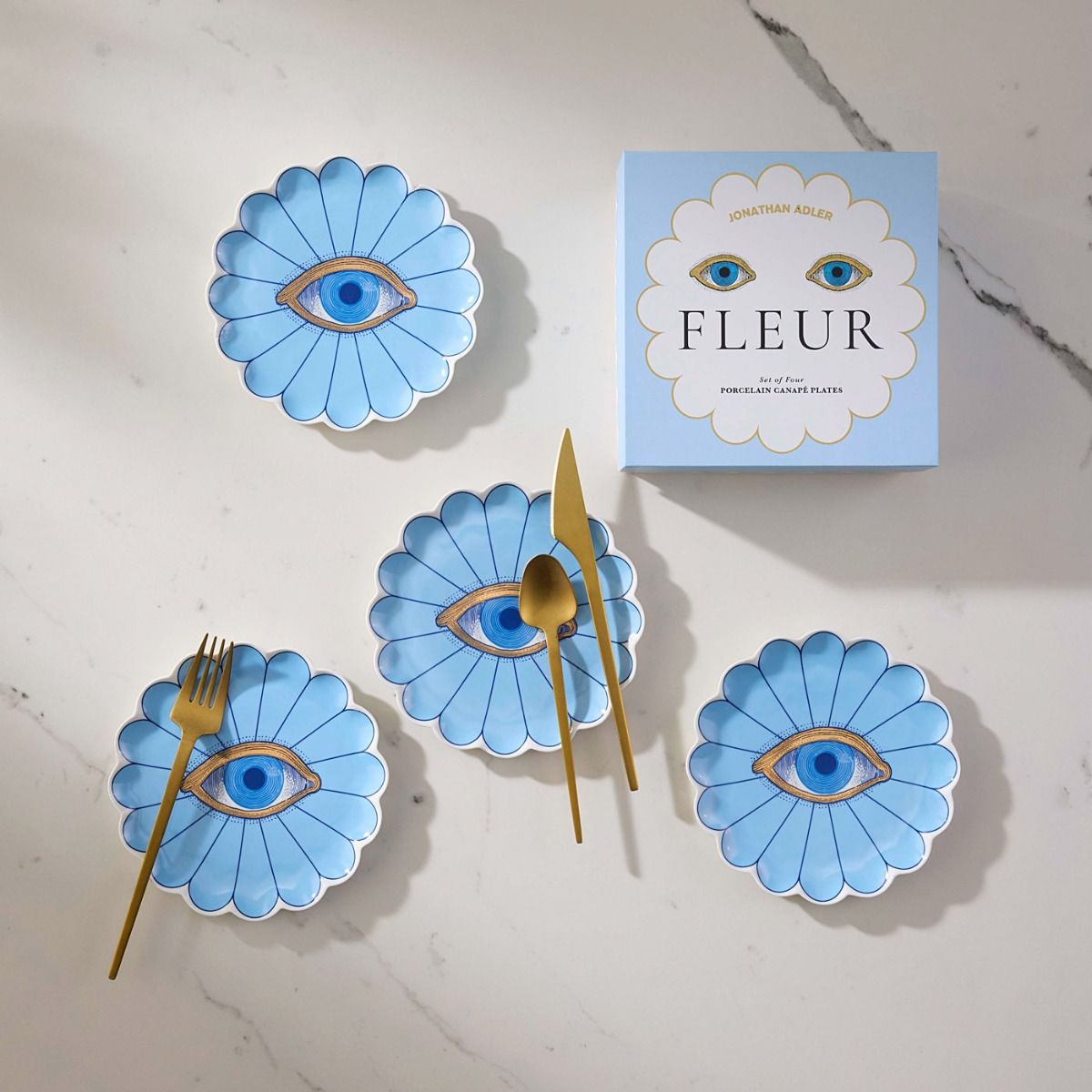 Fleur Canapé Plate Set