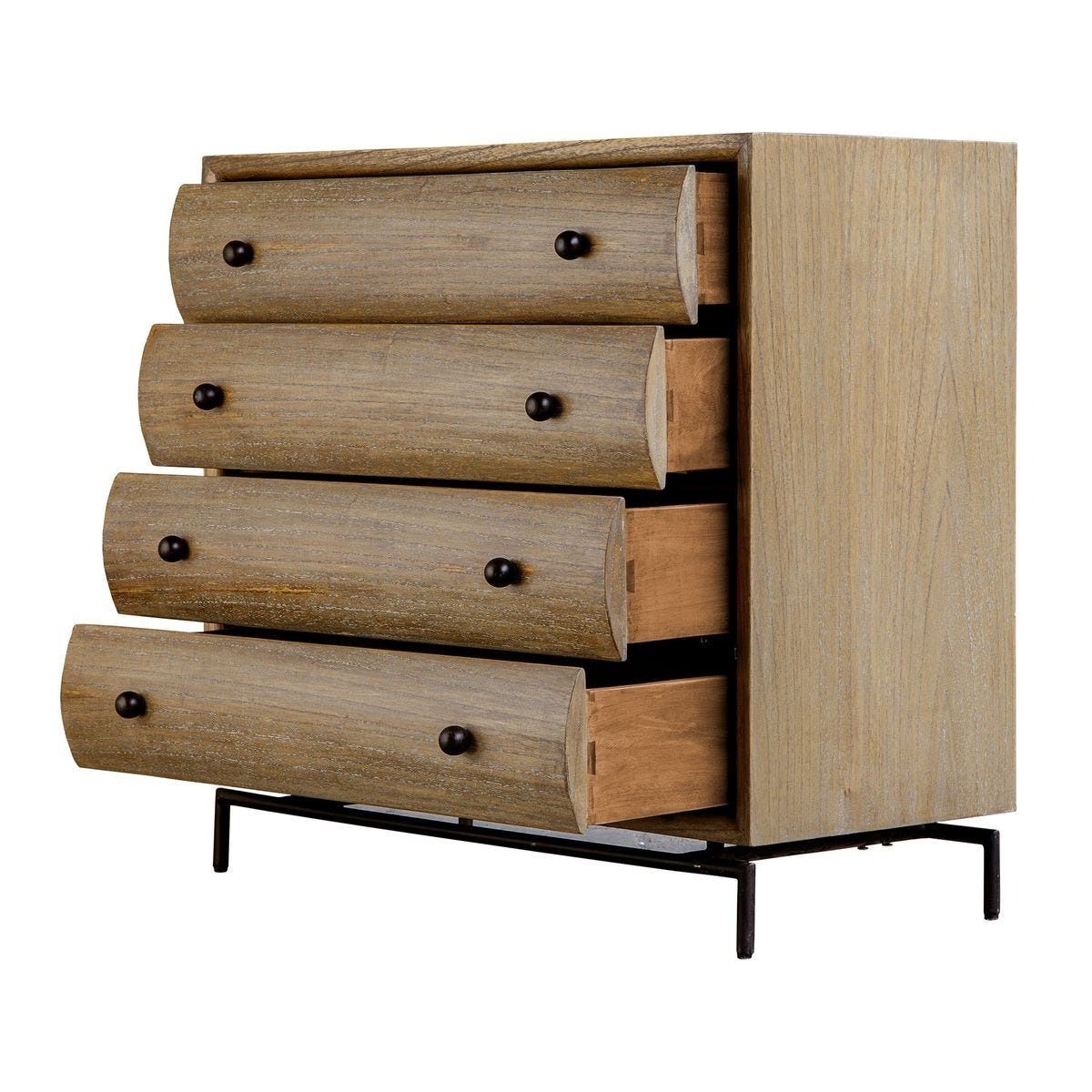 Millard Curved 4-Drawer Chest