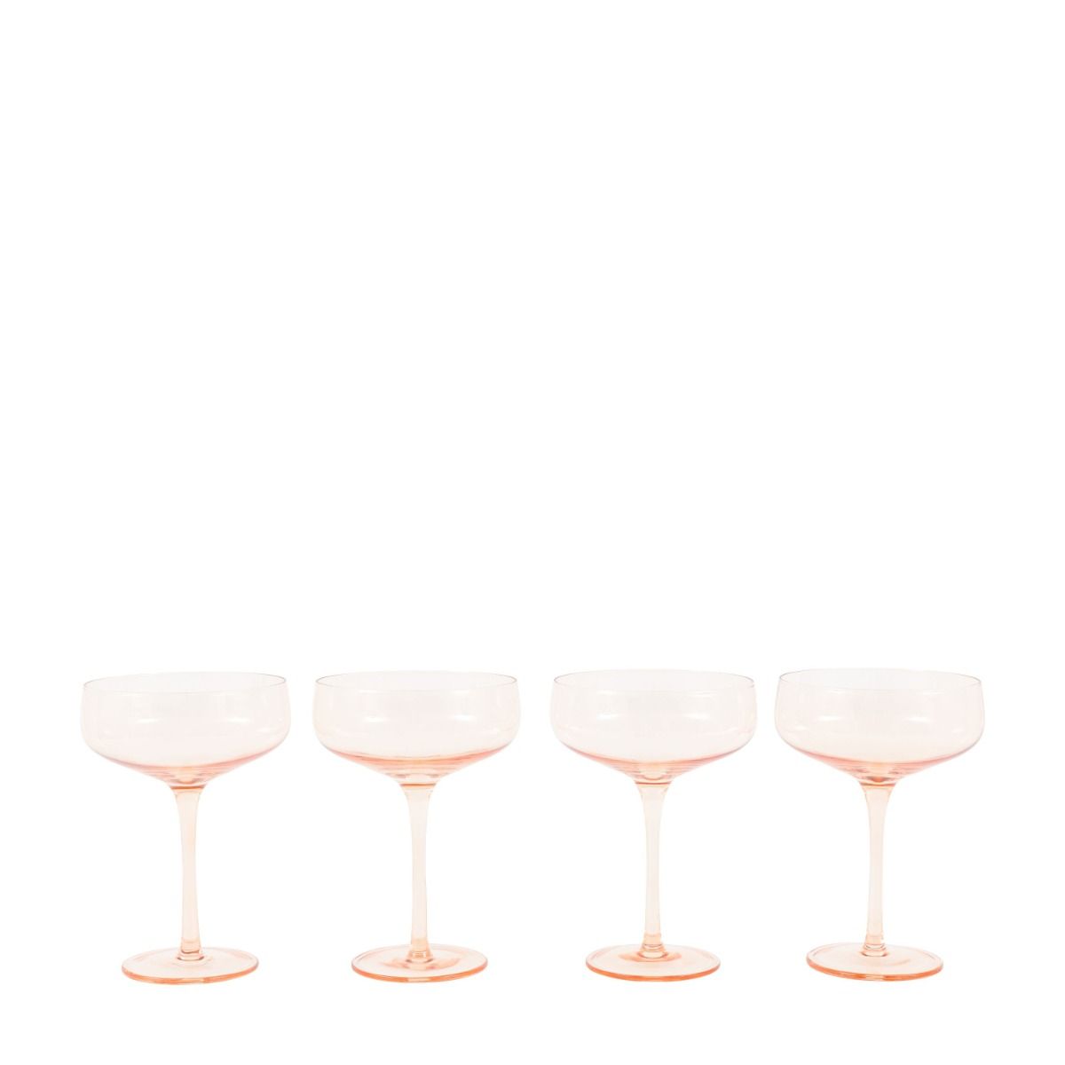 Orchard Coupe Glasses - Amber