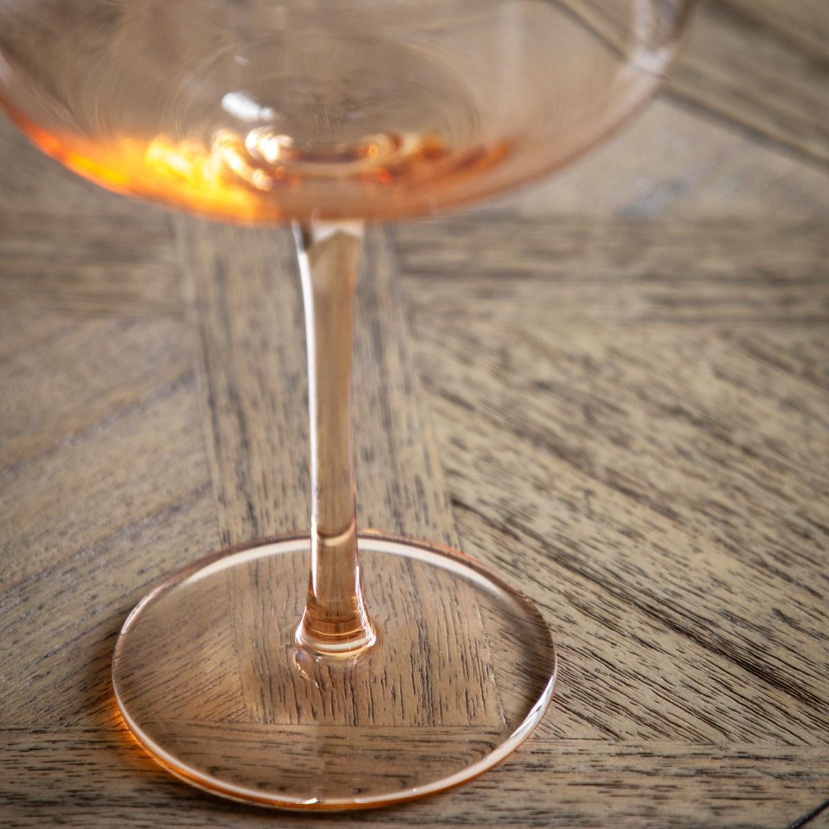 Orchard Coupe Glasses - Amber