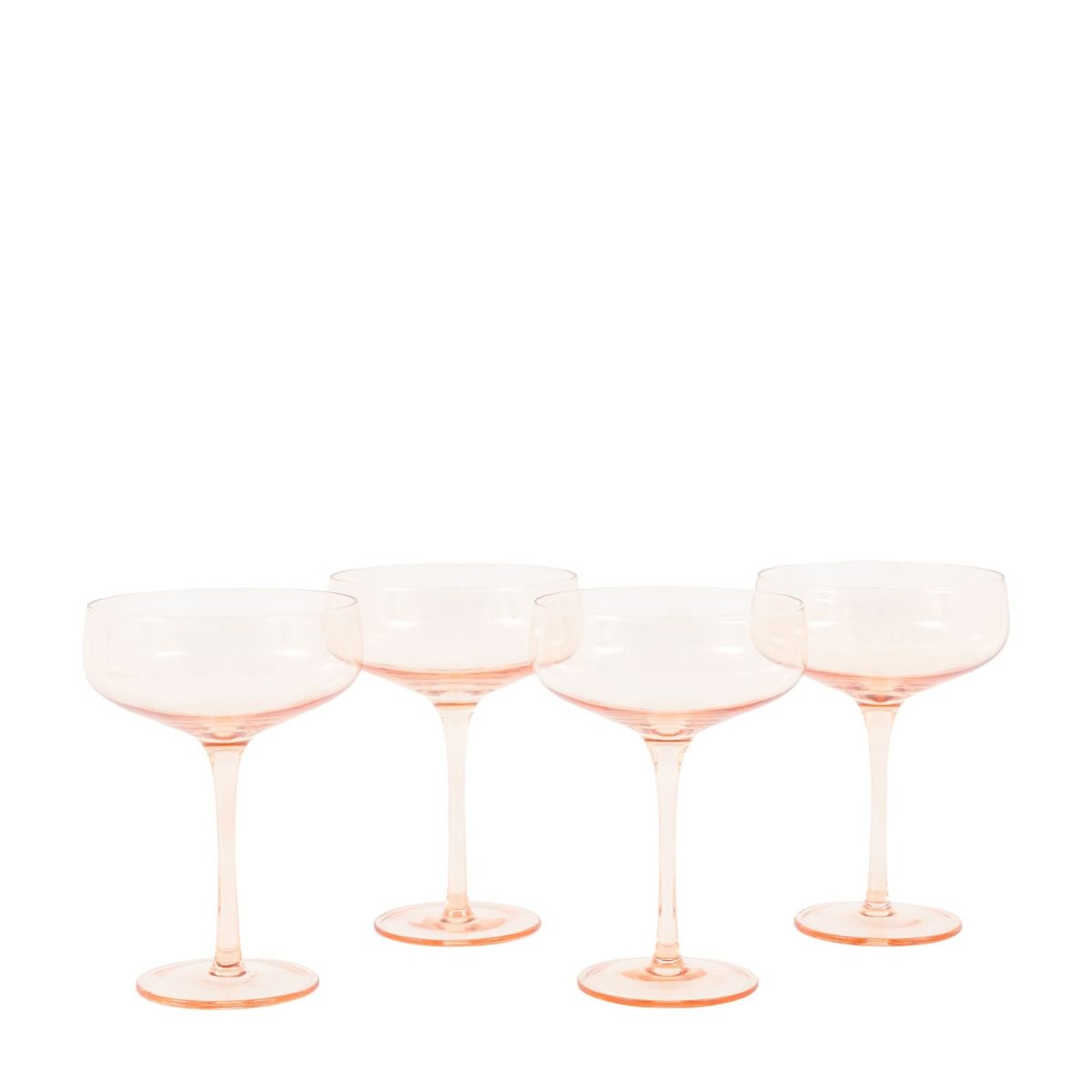 Orchard Coupe Glasses - Amber