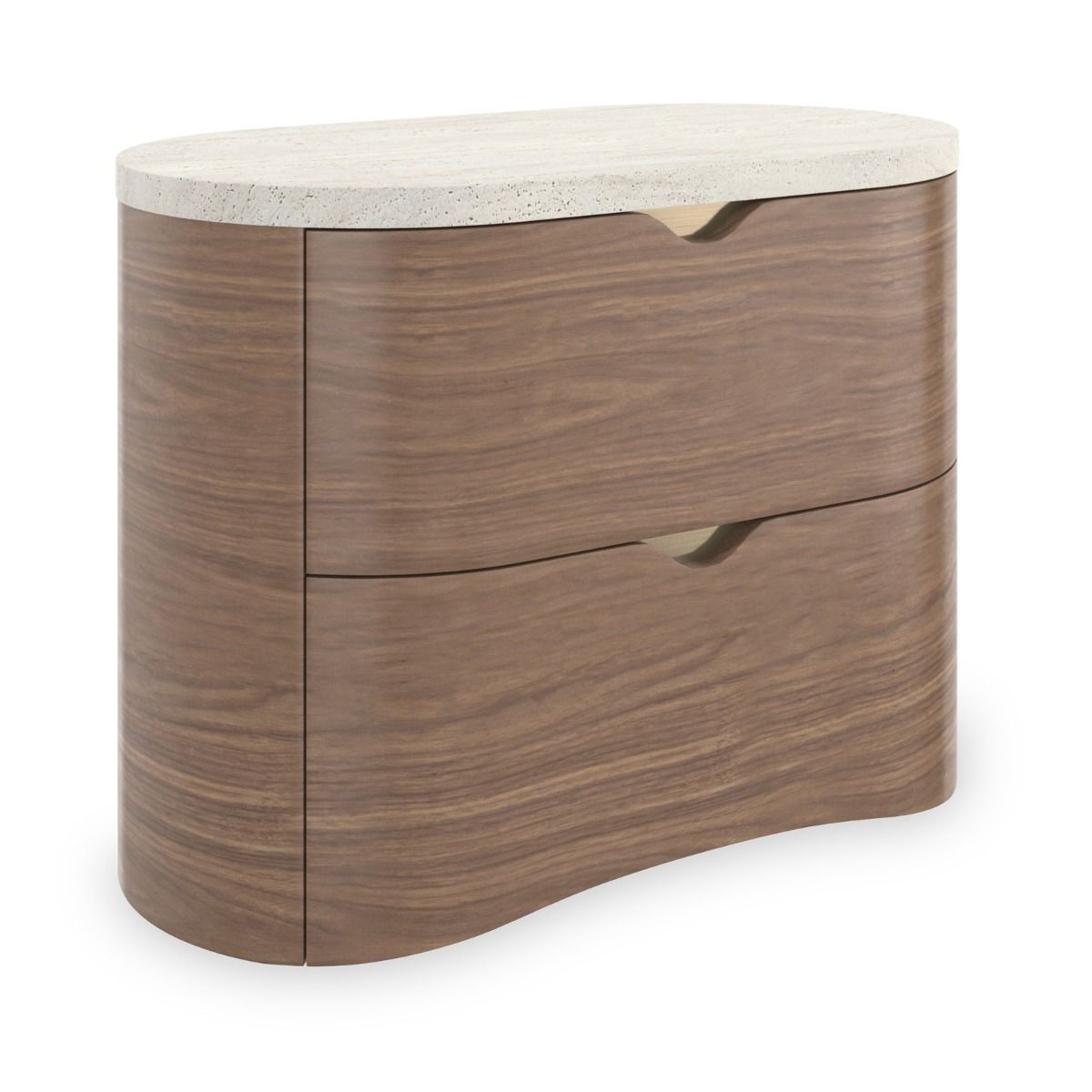 Elevate your space with the Fleur Bedside Table - L, featuring a chic design and ample storage for a stylish, organized bedroom. Perfect for any decor!