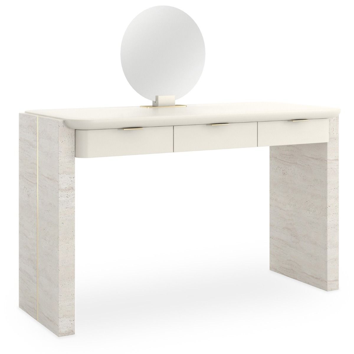 Elevate your space with the Overlap Dressing Table, featuring sleek design and ample storage for your beauty essentials. Perfect for any modern bedroom!