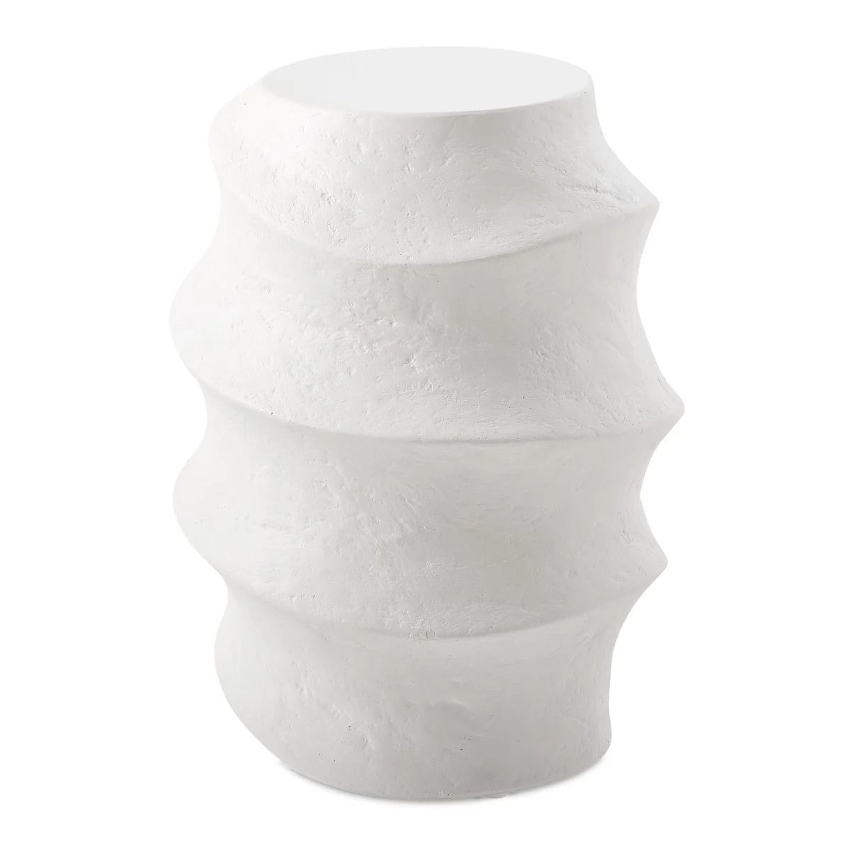 Winded Outdoor White Accent Table