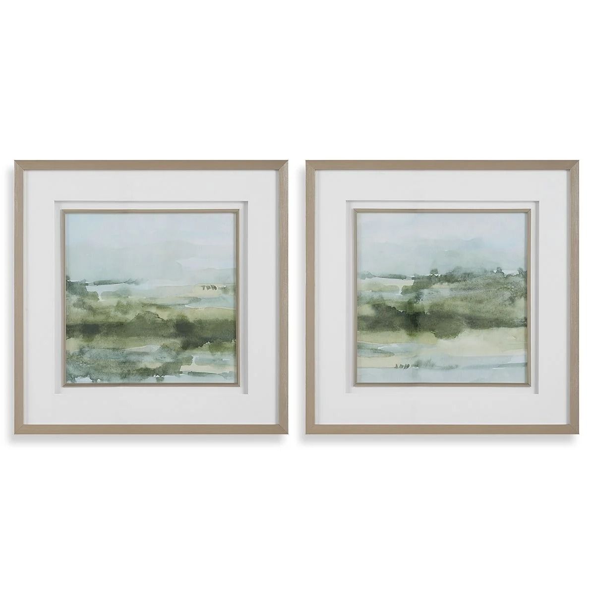 Soft Sage Framed Prints Set of 2