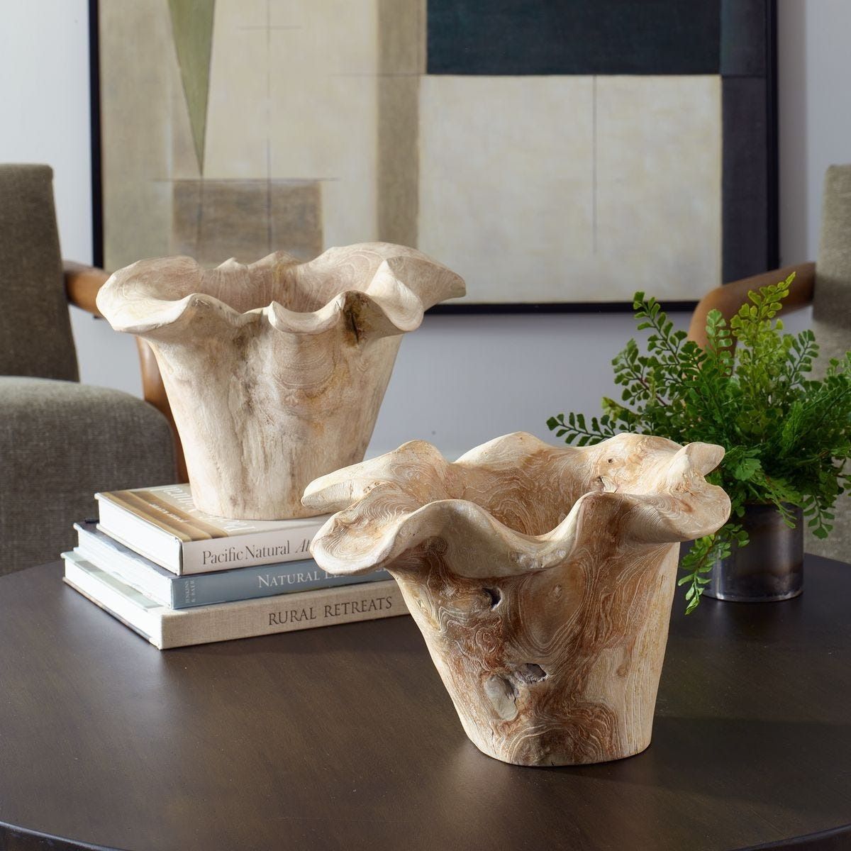 Teak Flow Bowl - Outdoor