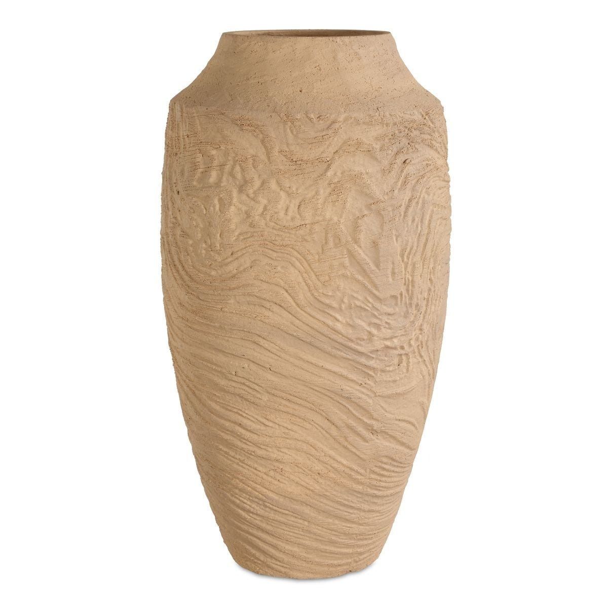 Sandstone Flow Terracotta Vase - Large