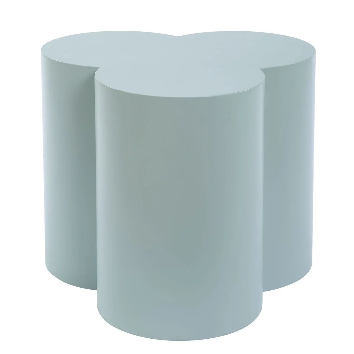 Beven Outdoor Light Blue Accent Table