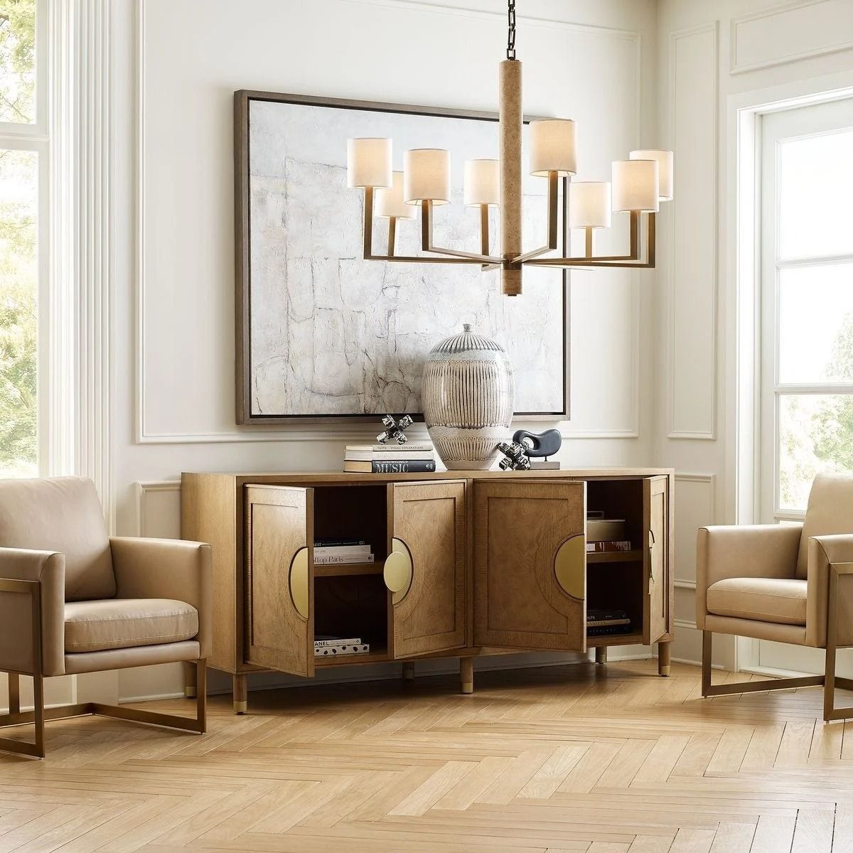 Black Label Palais 4 Door Cabinet - Light