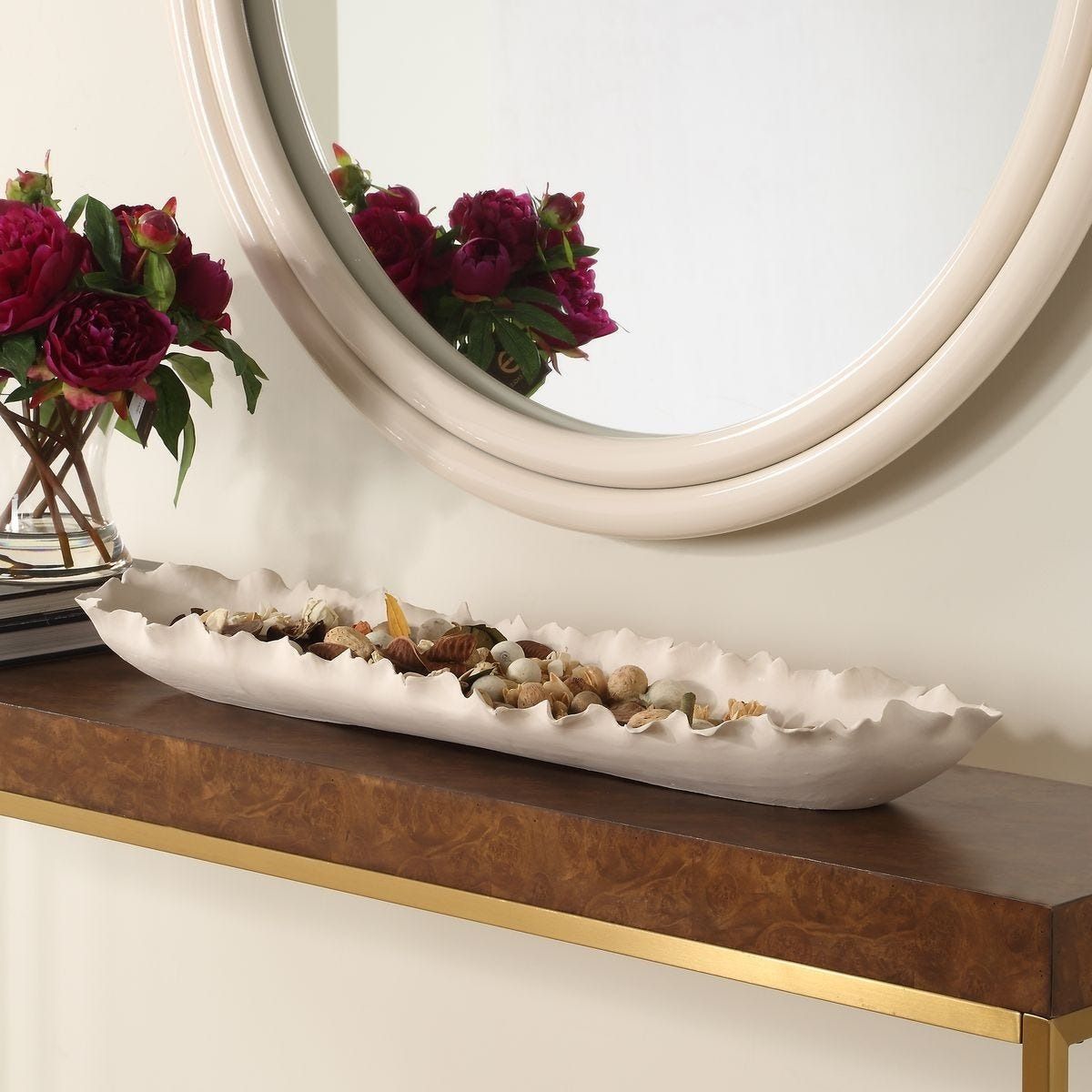 Ripple Crest Bowl - White