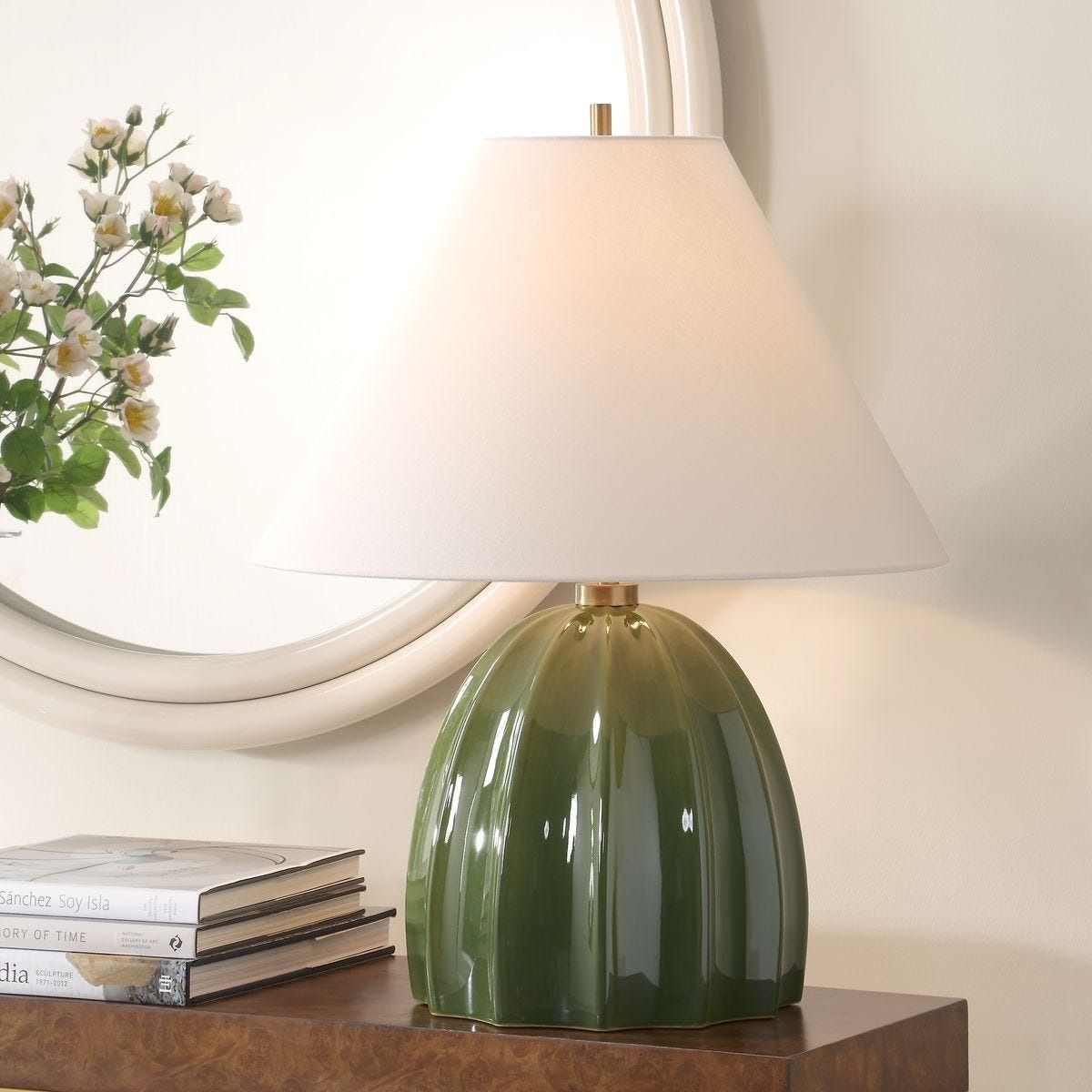 Renna Table Lamp - Moss Green