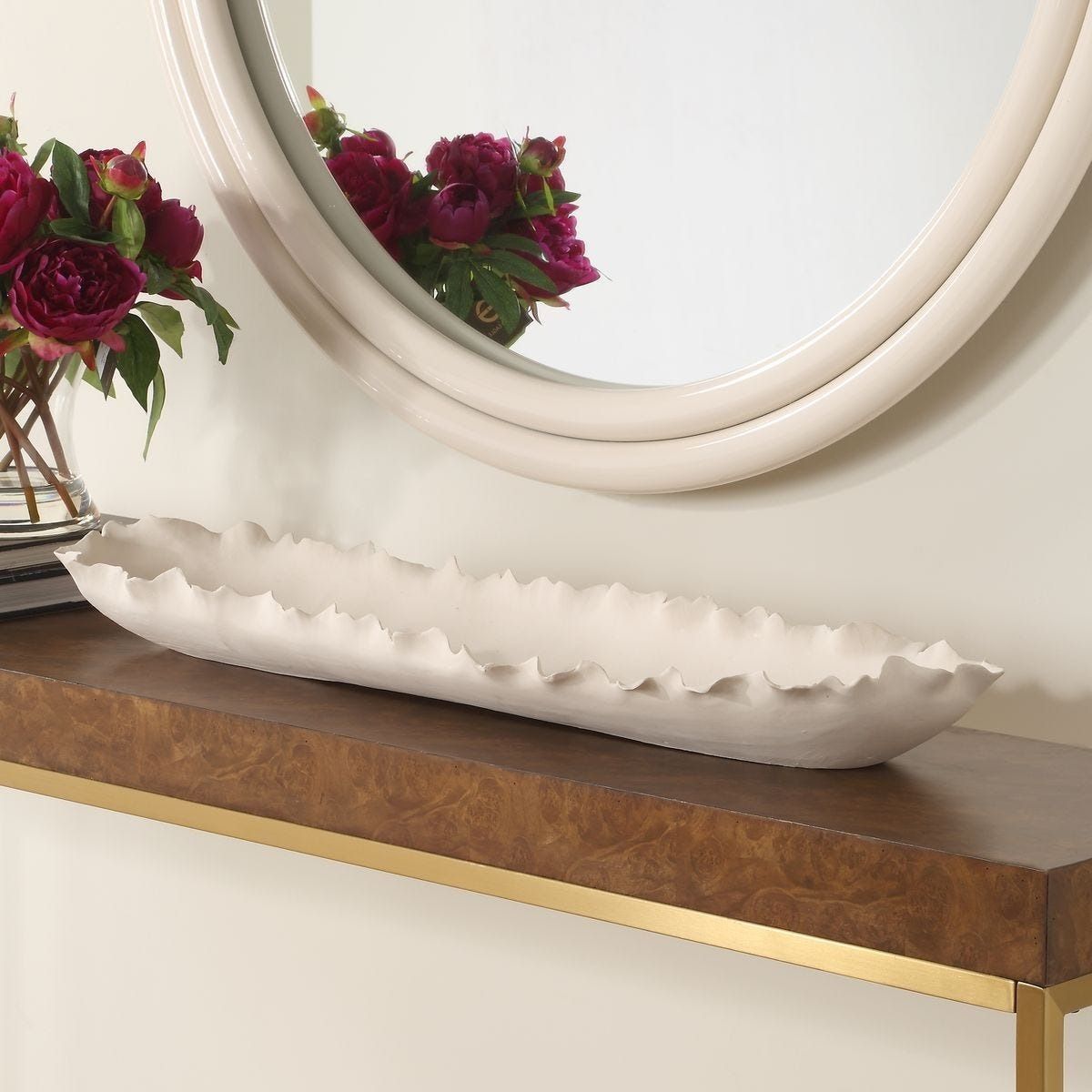 Ripple Crest Bowl - White