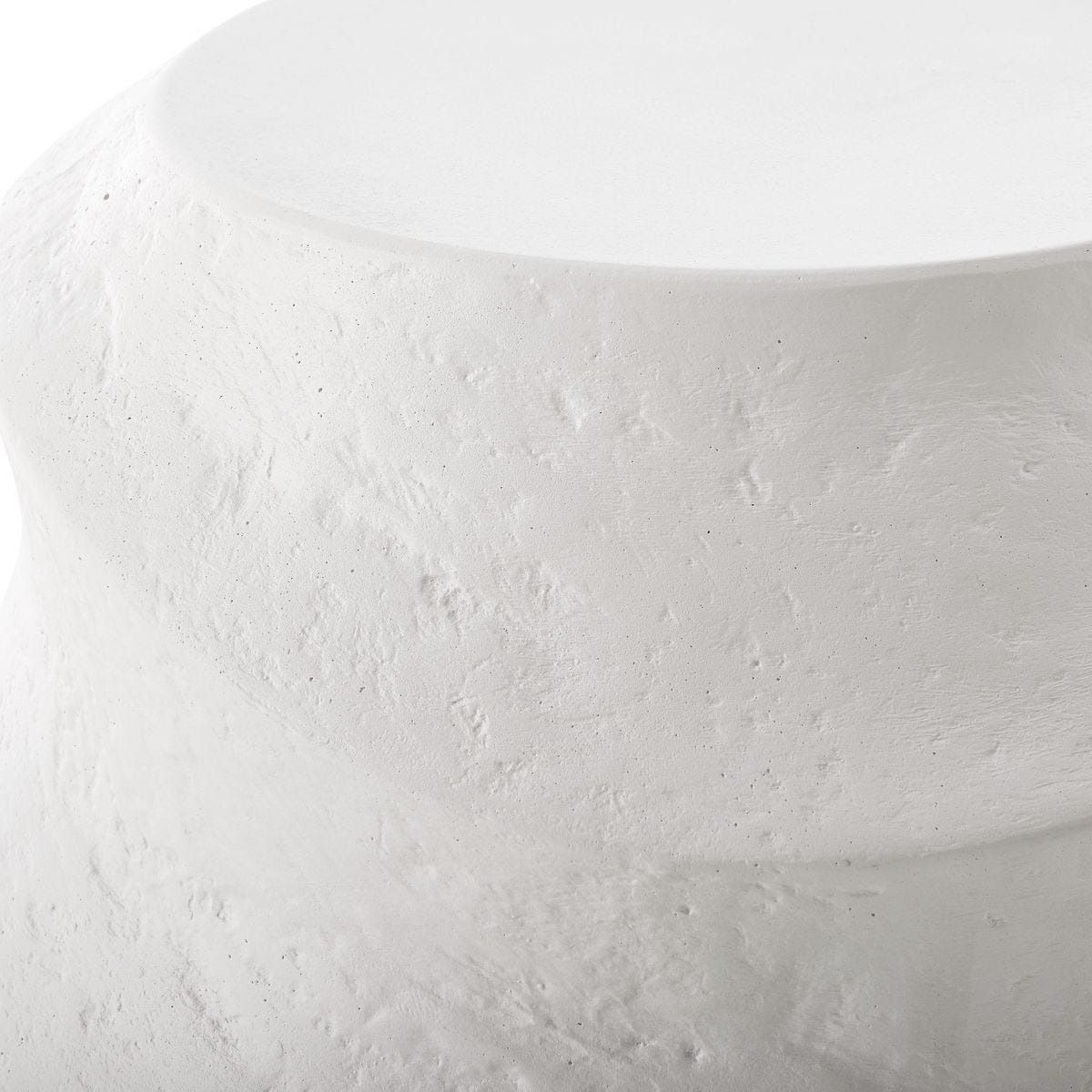 Winded Outdoor White Accent Table