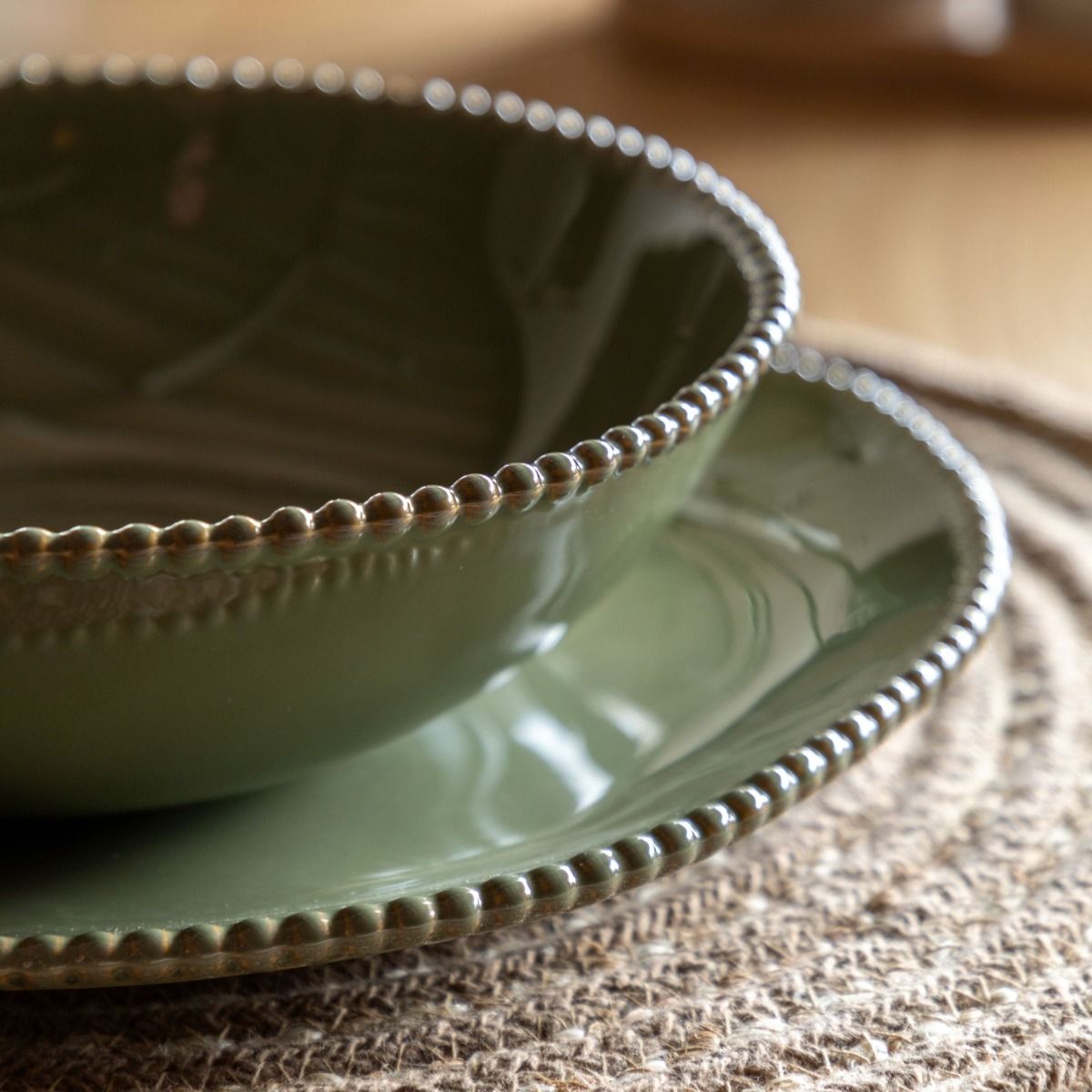 Large Buttoned Bowl - Set of 4
