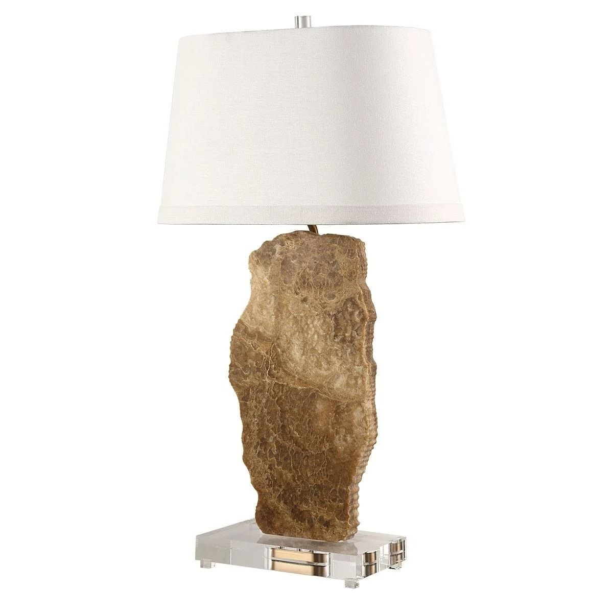 Black Label Slice Table Lamp - Latte Onyx