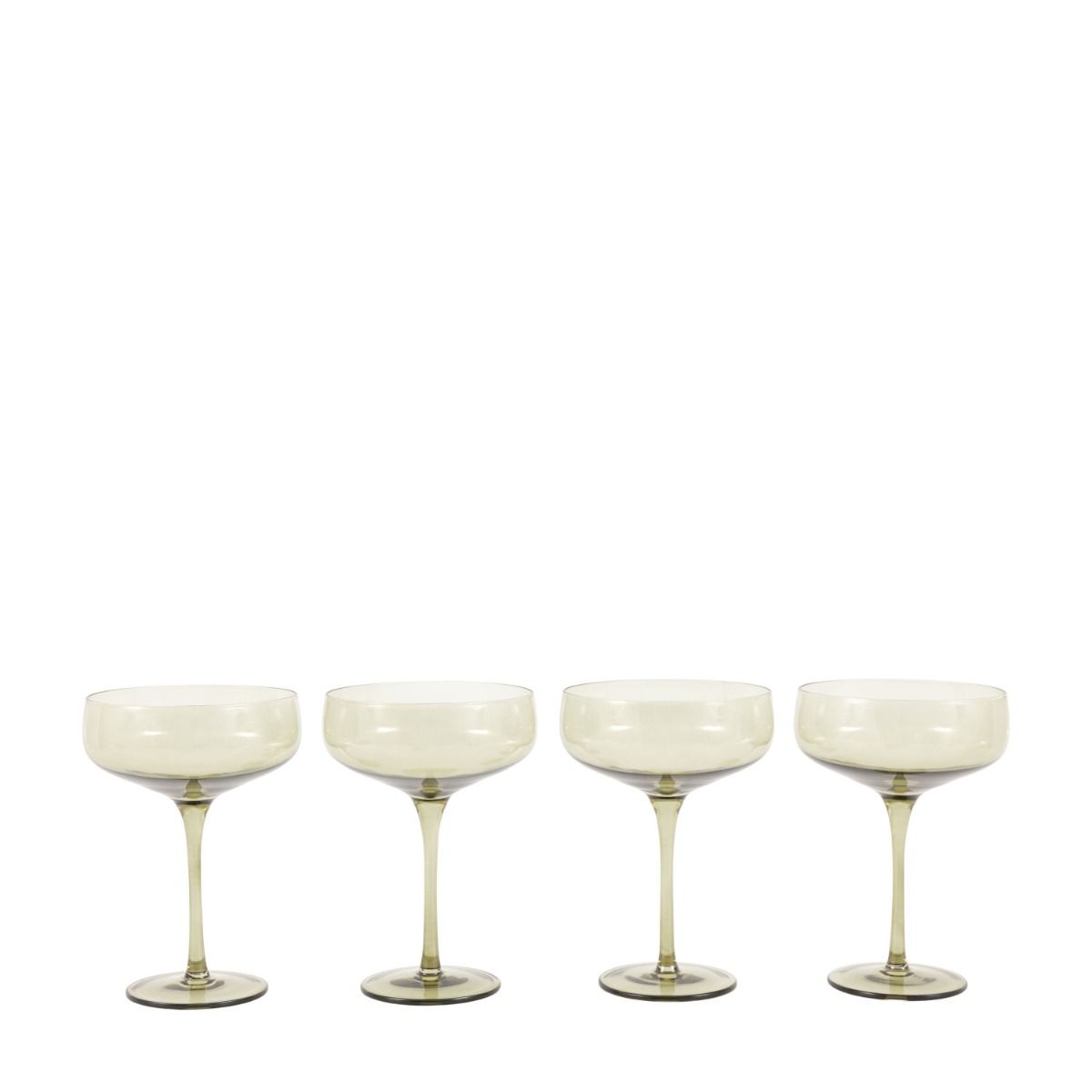 Orchard Coupe Glasses - Green