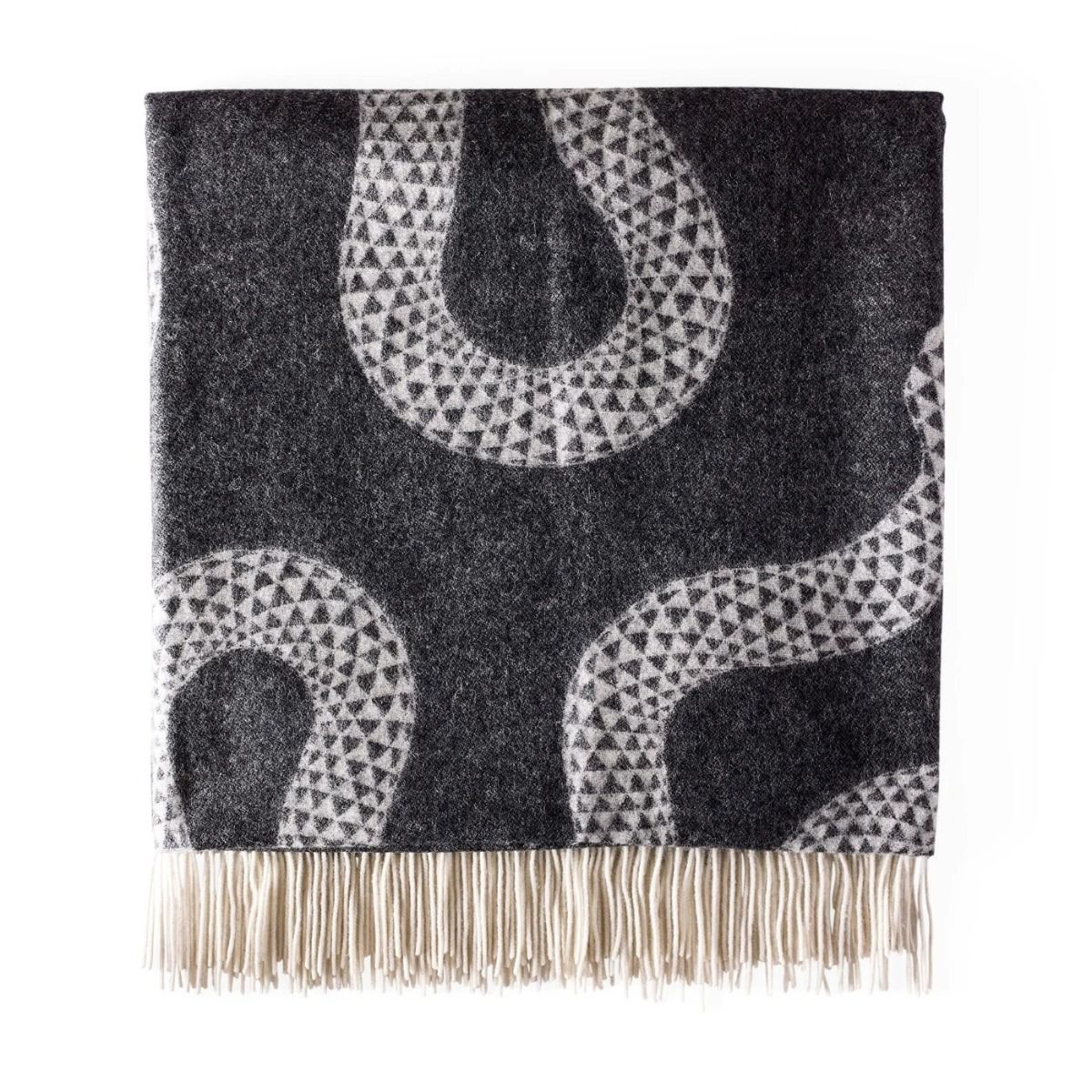 Eden Merino Wool Throw - Black
