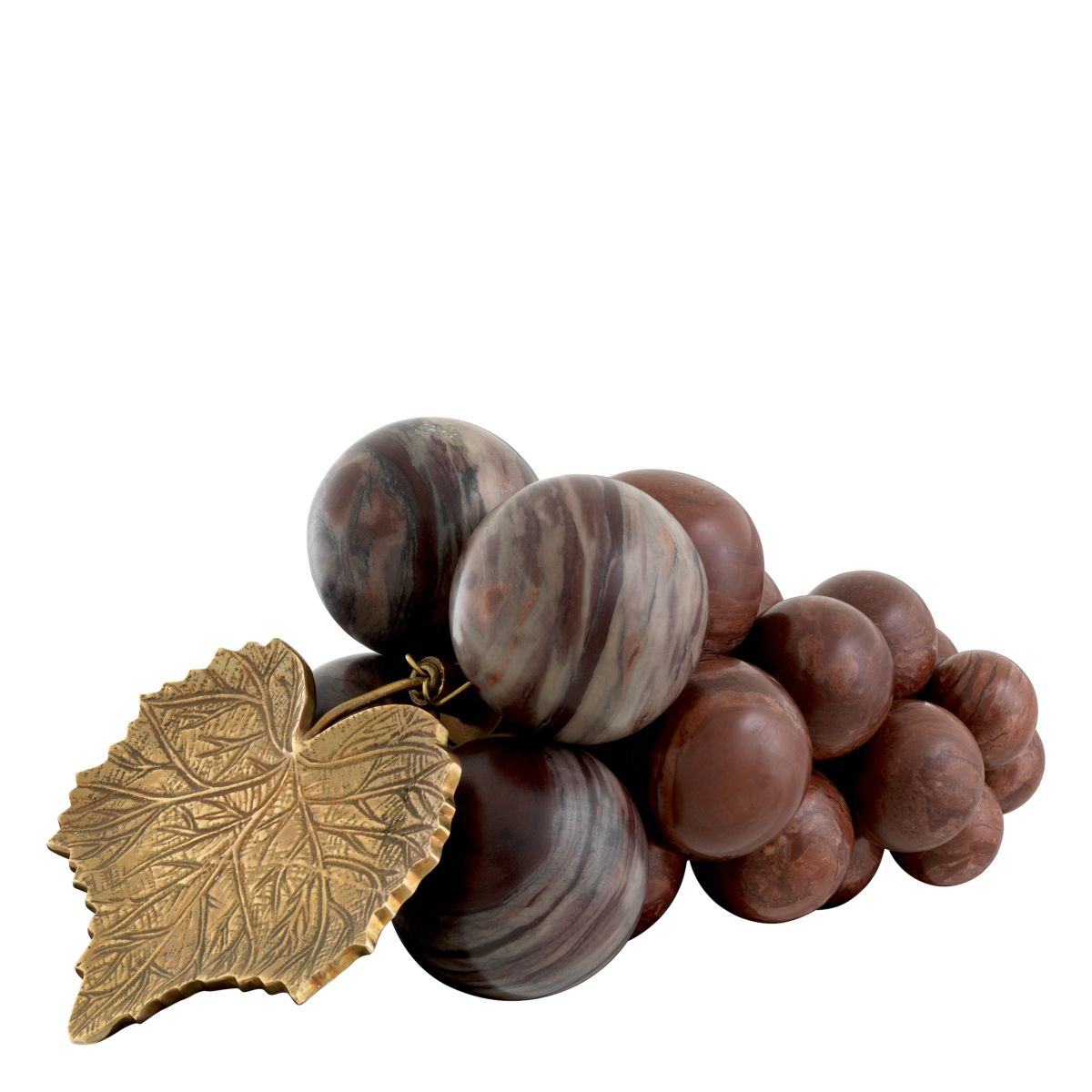 Vintage Grapes Object - Red Marble