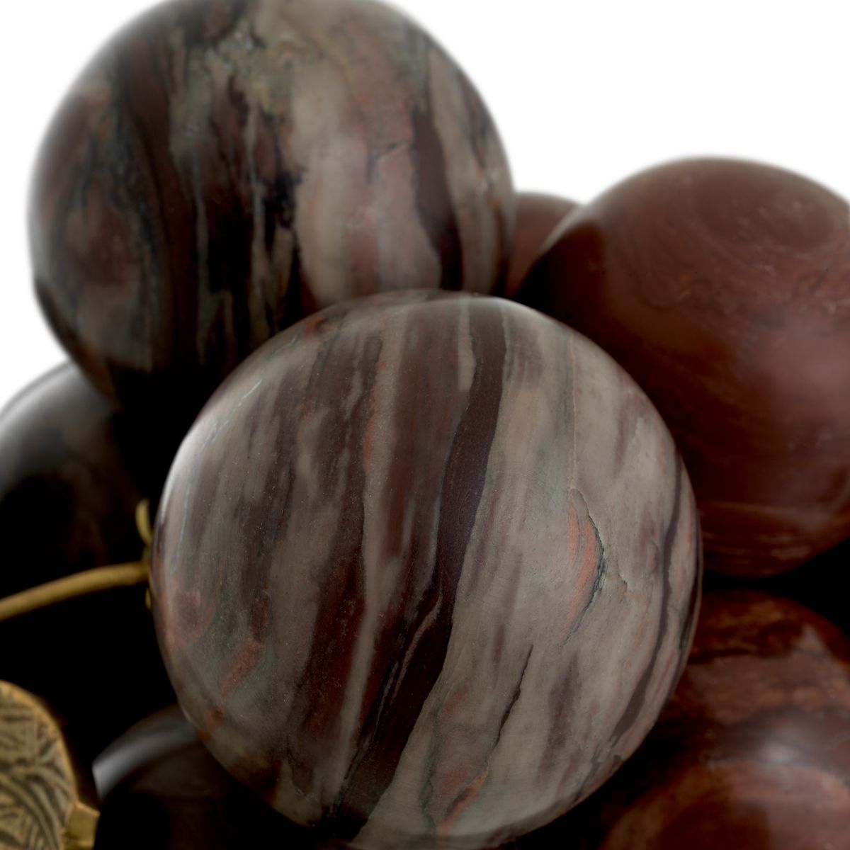 Vintage Grapes Object - Red Marble