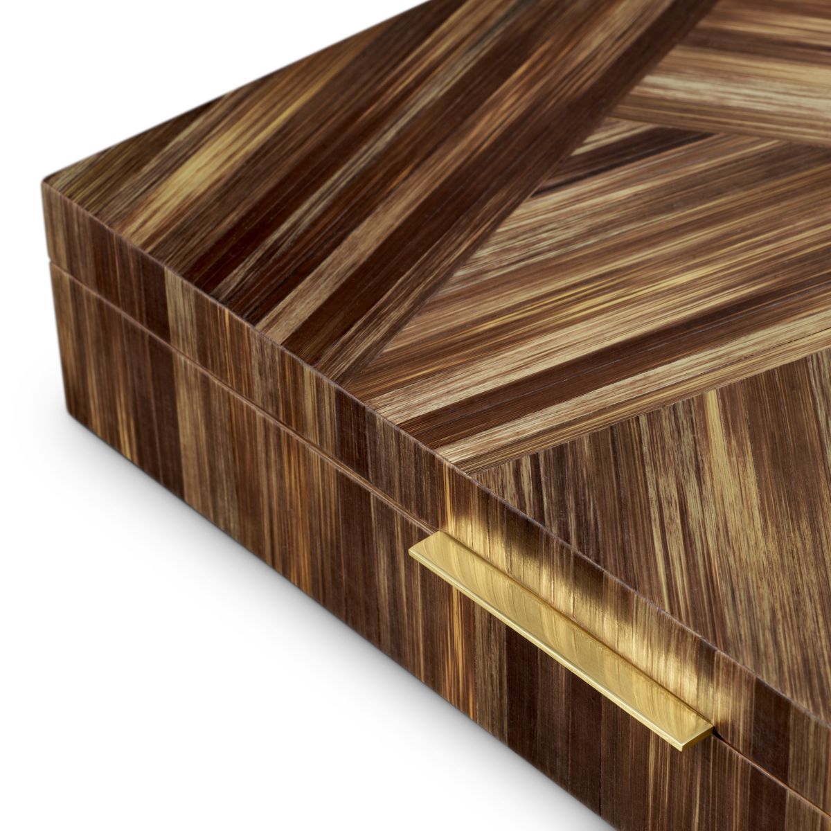 Harvard Box - Marquetry Brown