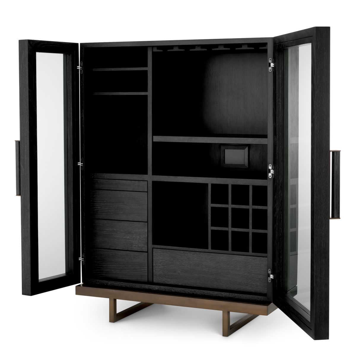 Connaught Bar Cabinet - Charcoal Oak