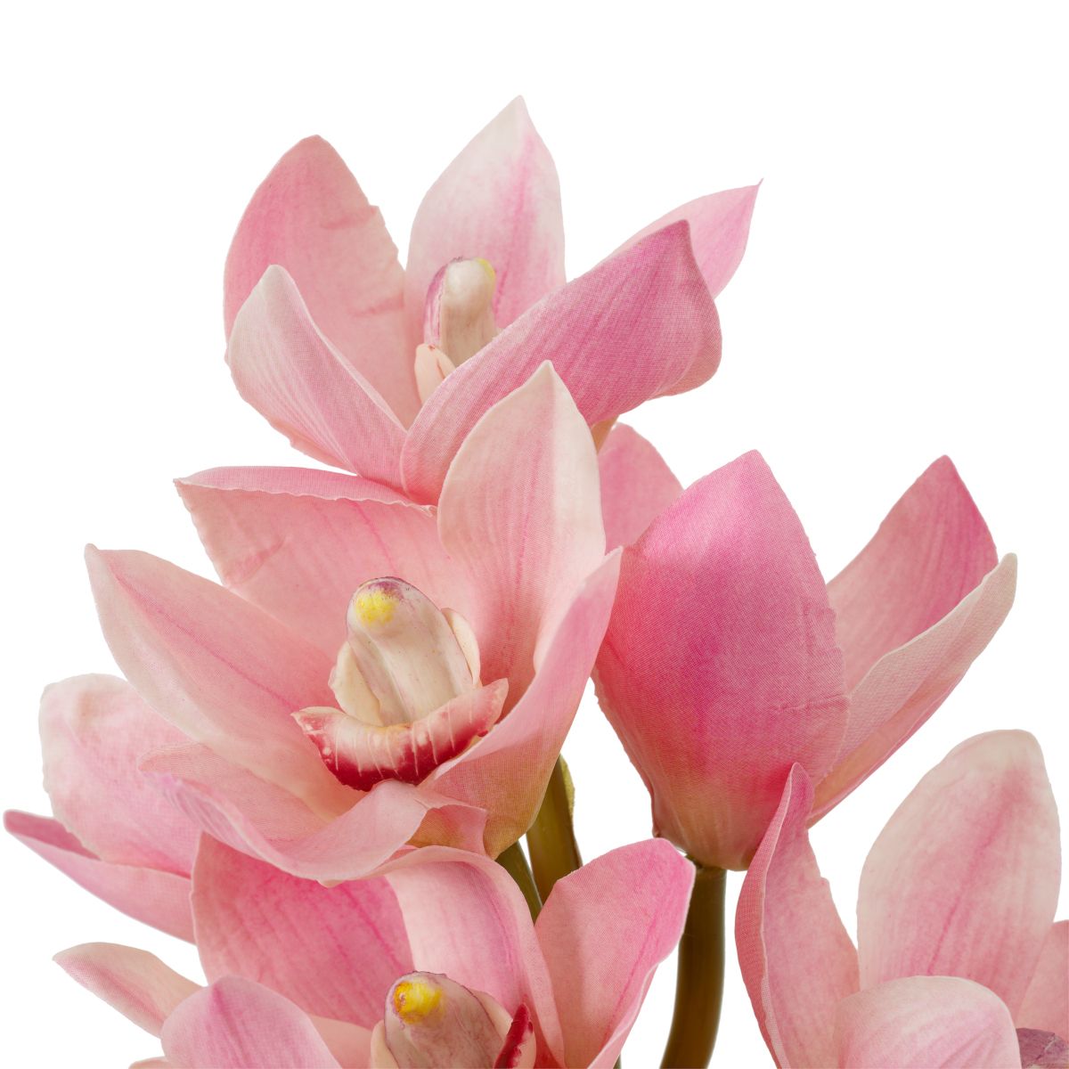 Real Touch Bouquet of Cymbidium Orchids - 36 pcs - Pink/Peach