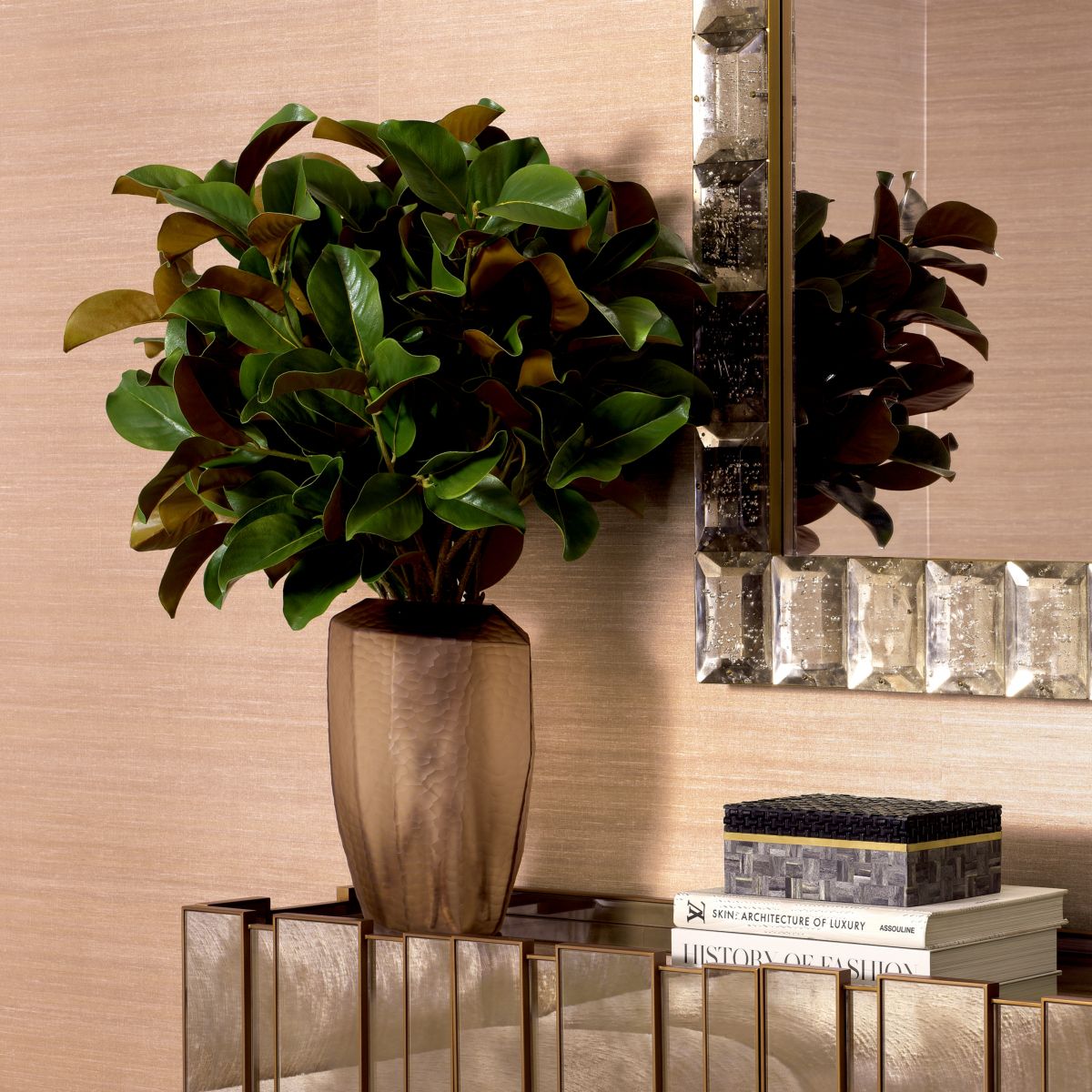 Bundle of Magnolia Leaves - 24 pcs - Green & Brown