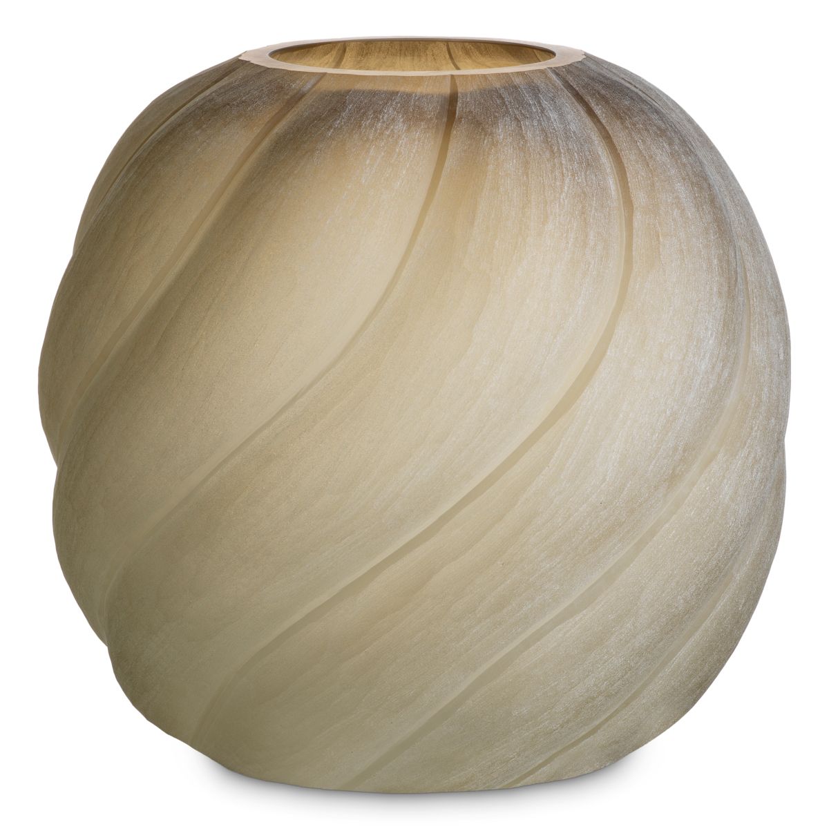 Sicilia Vase - L - Frosted Brown