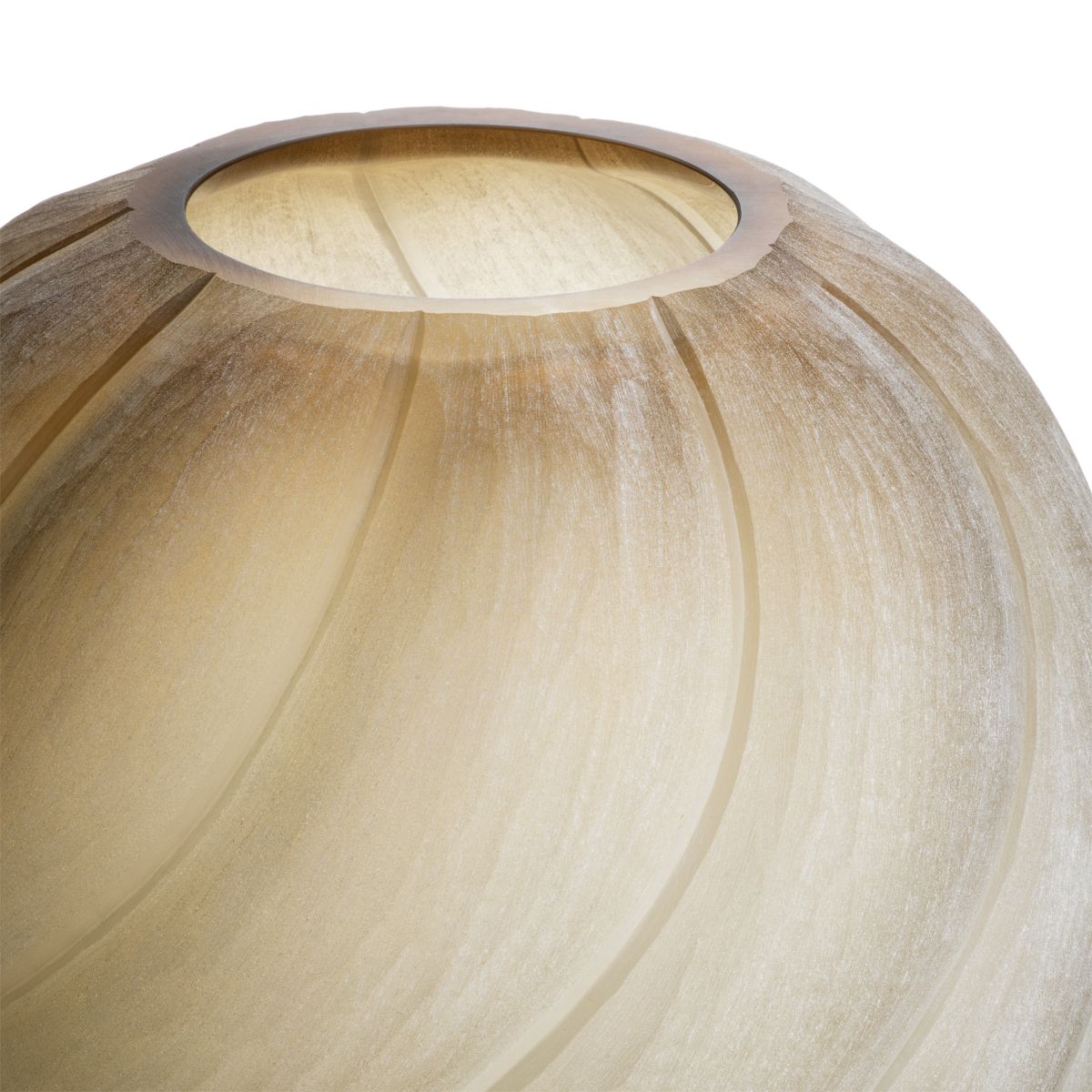 Sicilia Vase - L - Frosted Brown