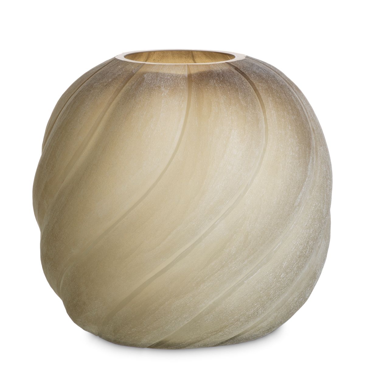 Sicilia Vase - S - Frosted Brown