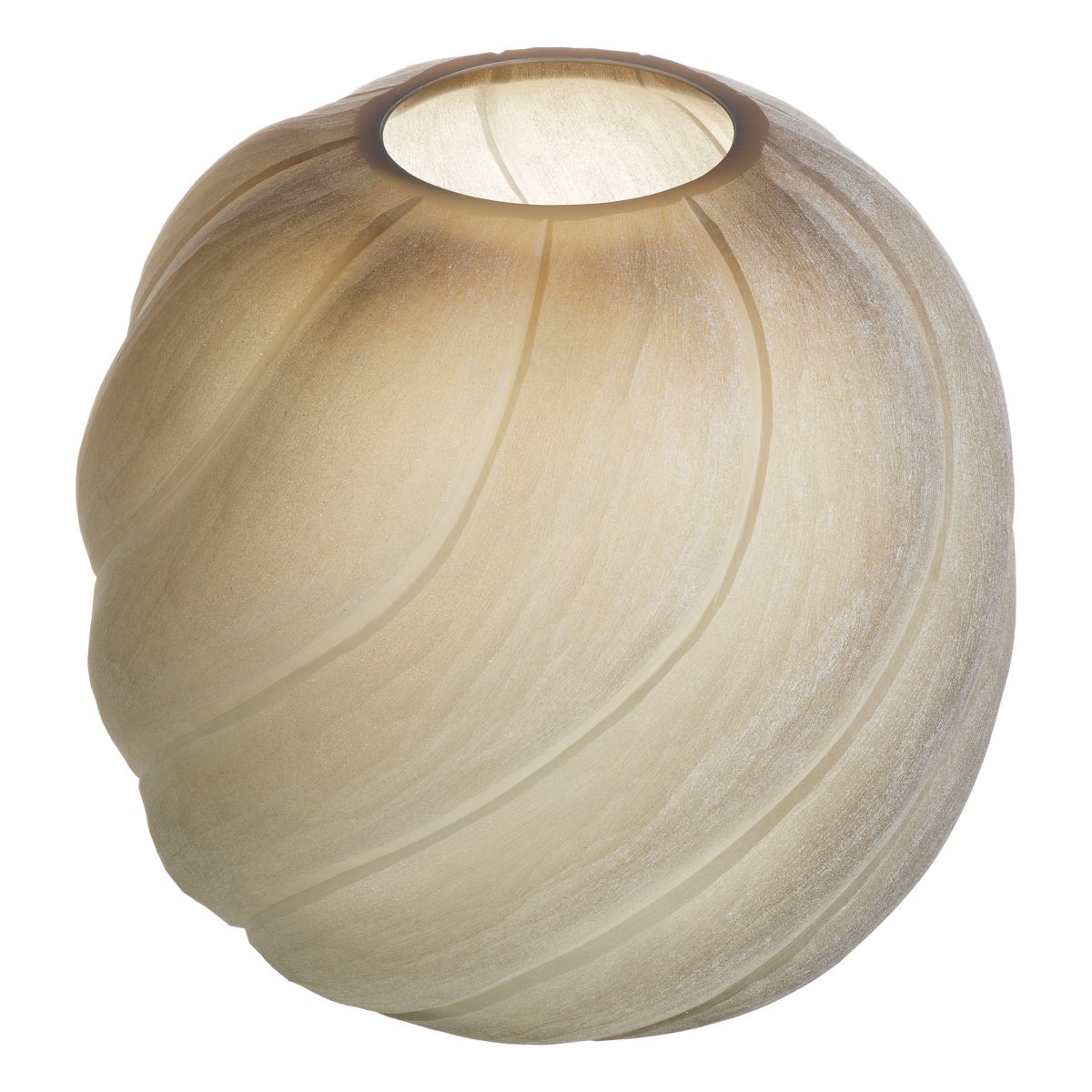 Sicilia Vase - S - Frosted Brown