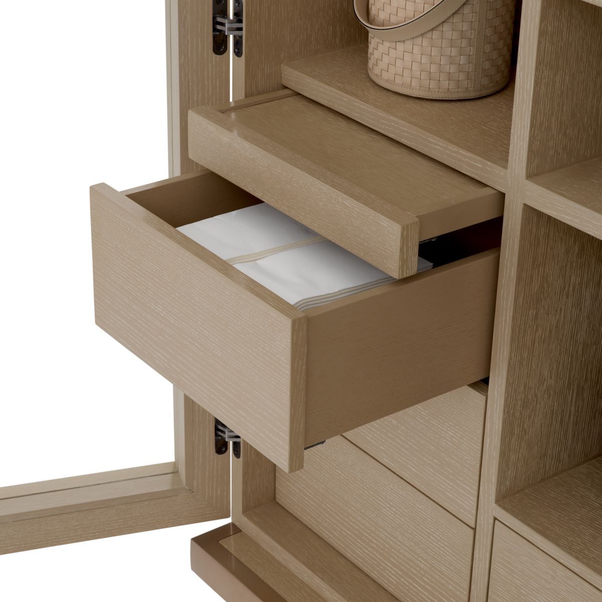 Connaught Bar Cabinet - Washed Oak