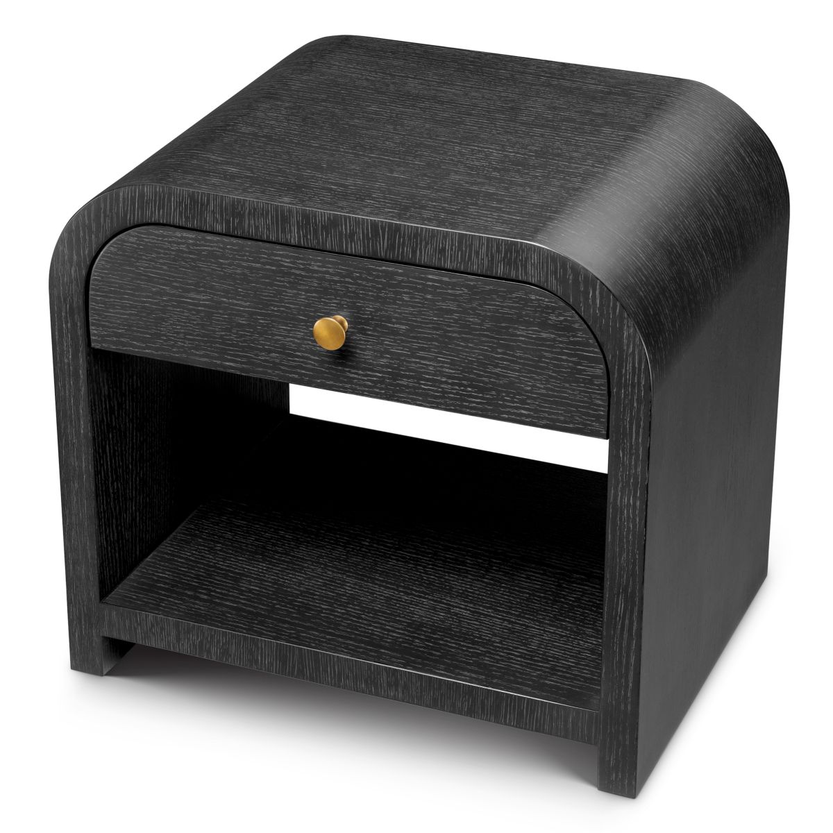 Rhodes Nightstand - Charcoal Oak