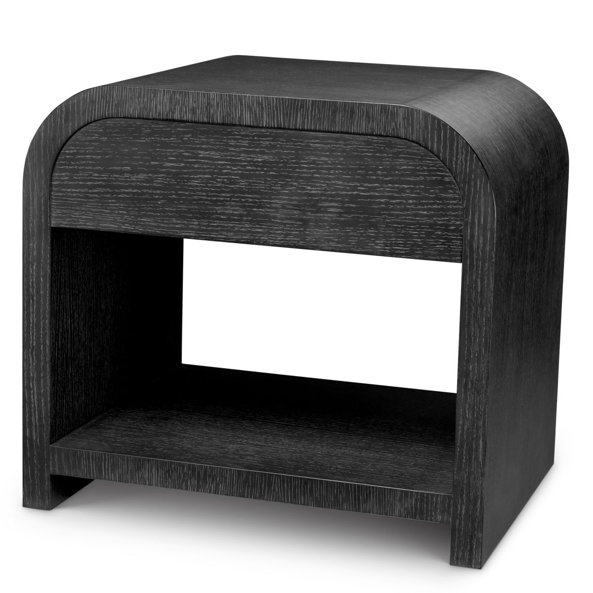 Rhodes Nightstand - Charcoal Oak