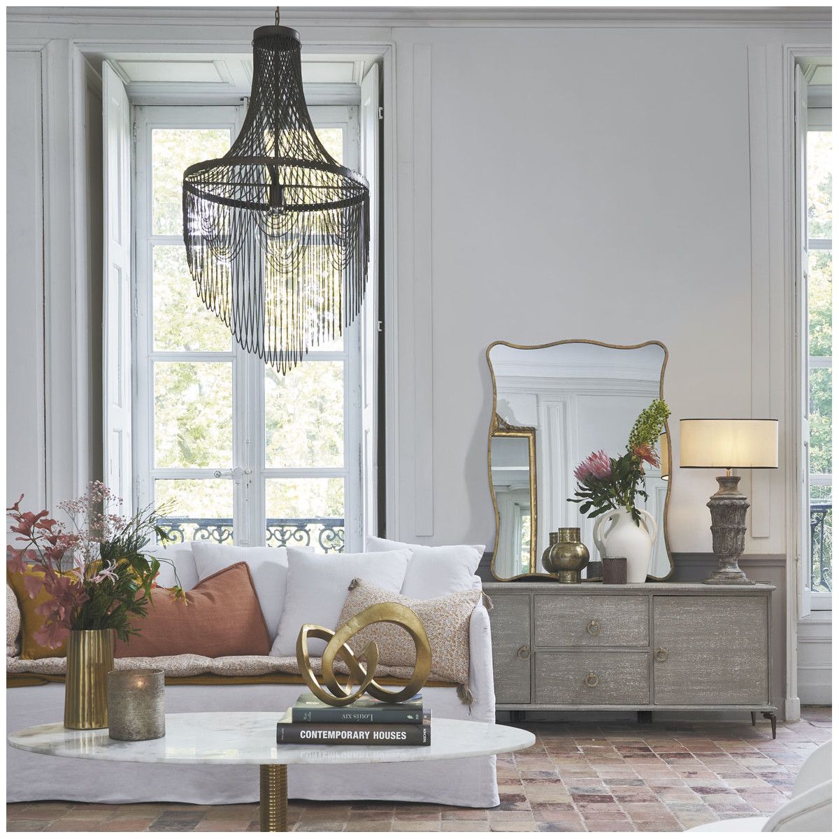 Francesca beaded chandelier cheap
