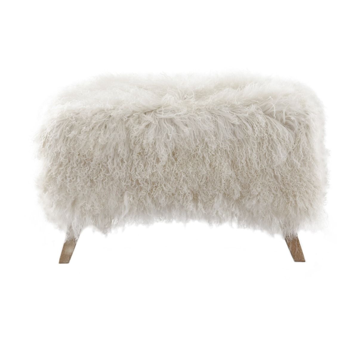 The Baaarb Ottoman by Keiichi, with solid oak legs and luxurious cream sheepskin, effortlessly complements the Baaarb Sofa or Accent Chair, adding warmth and character to any interior.