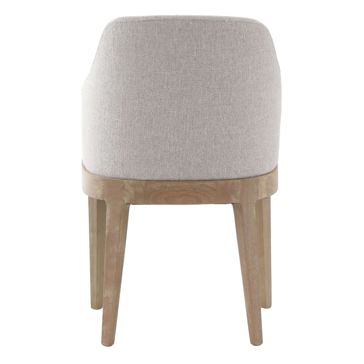 The Kingham Dining Chair features a solid oak frame, exposed seat, and luxurious linen upholstery, offering a timeless and elegant choice for everyday dining.