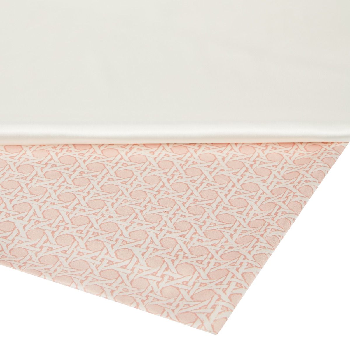 Delectably silky pink rattan flat sheet