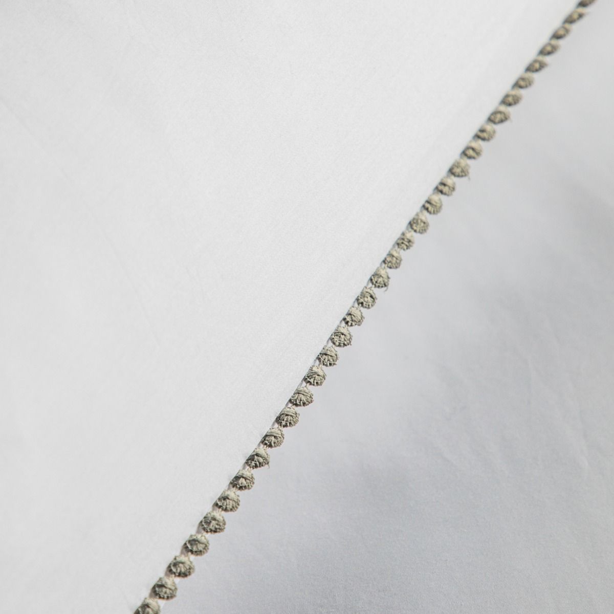 Lace Trim Duvet Set - Sage