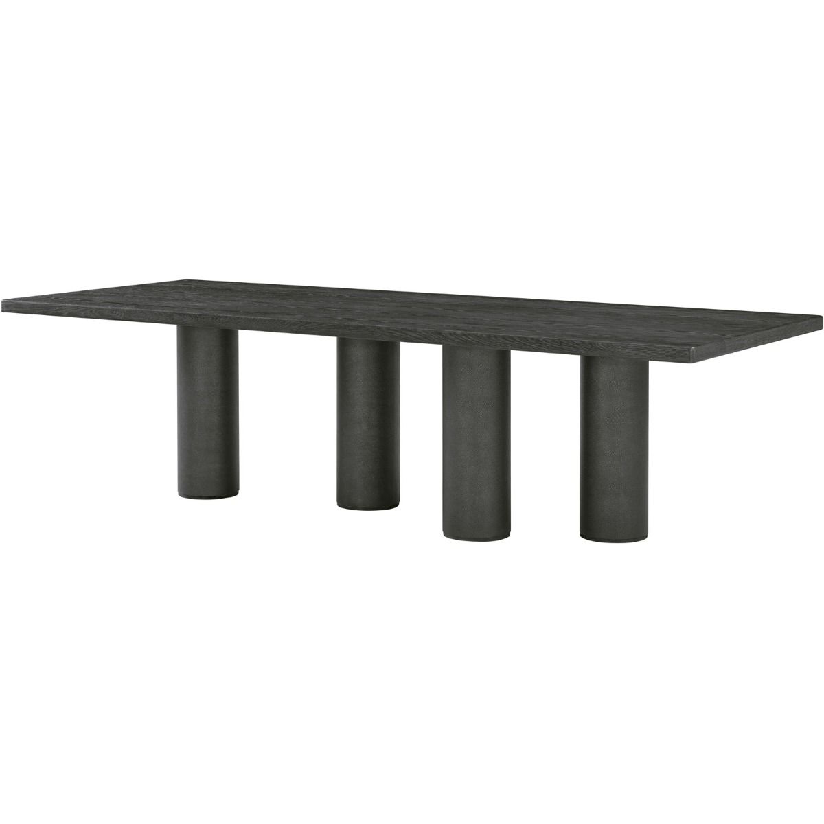Black long dining table