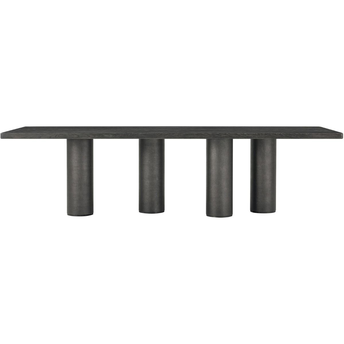 Black long dining table