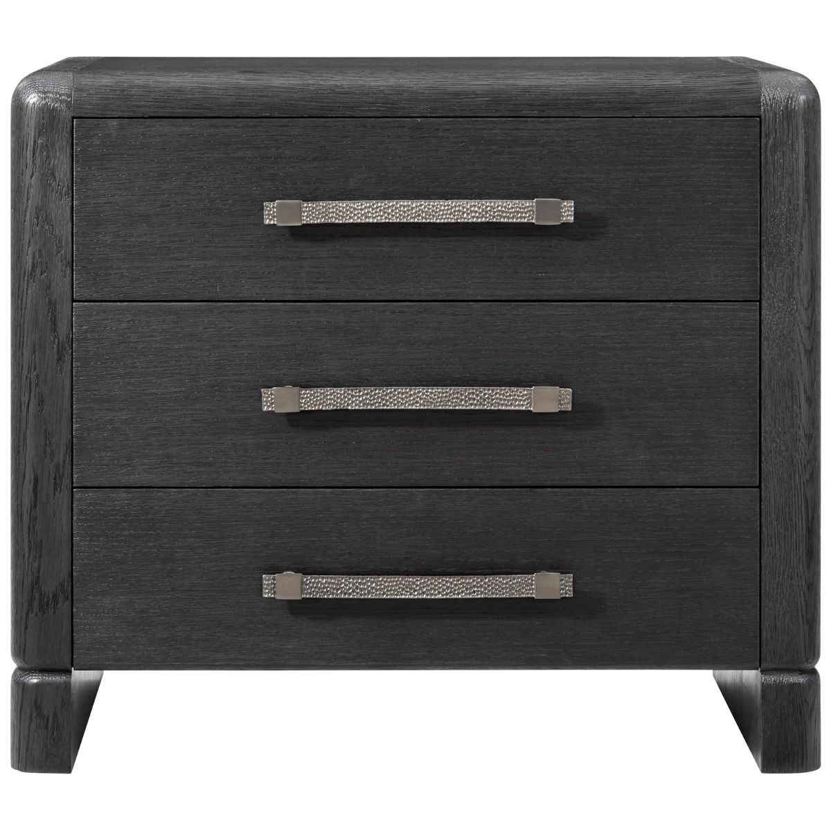 Luna 3-drawer Bedside Table - Dark