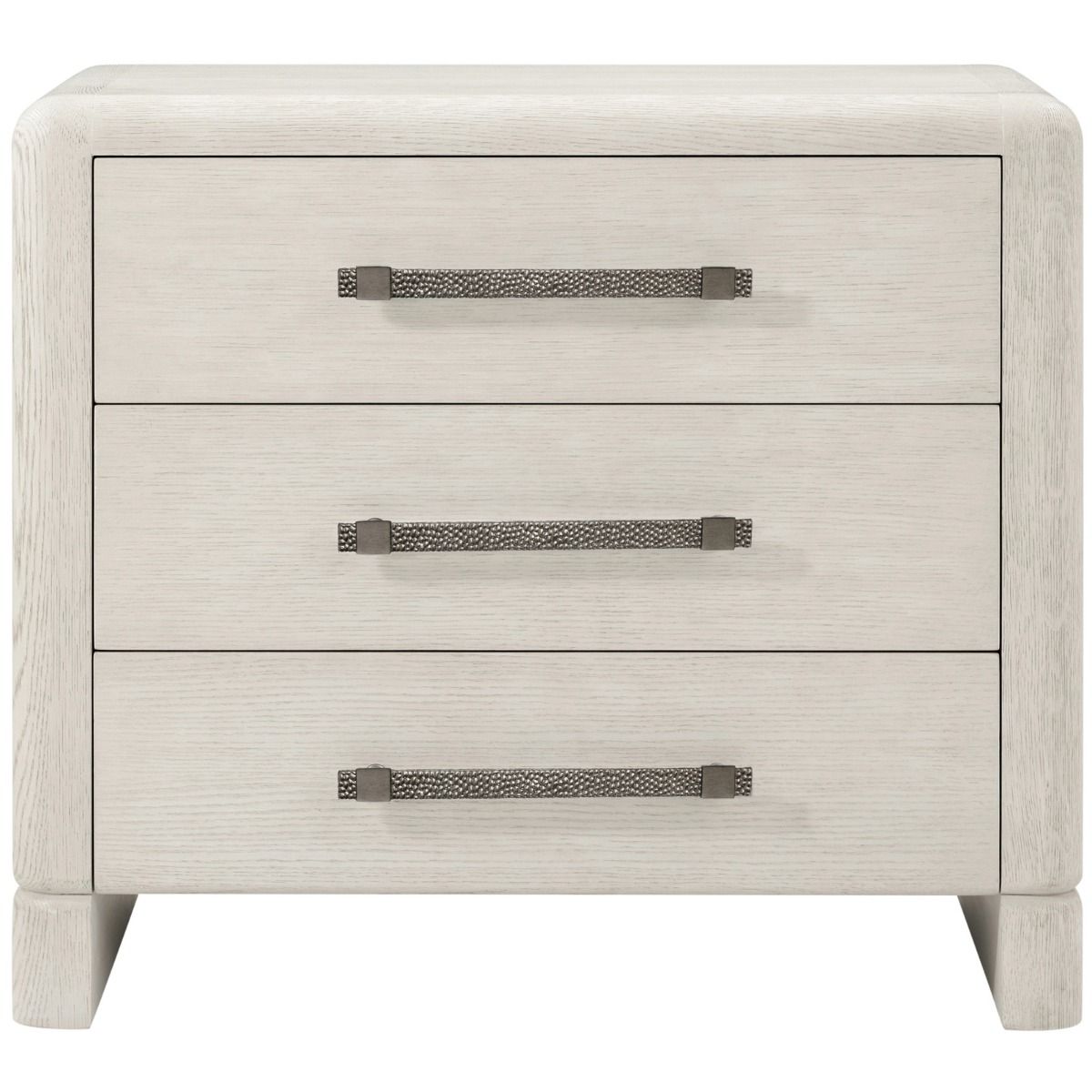 Luna 3-drawer Bedside Table - Light