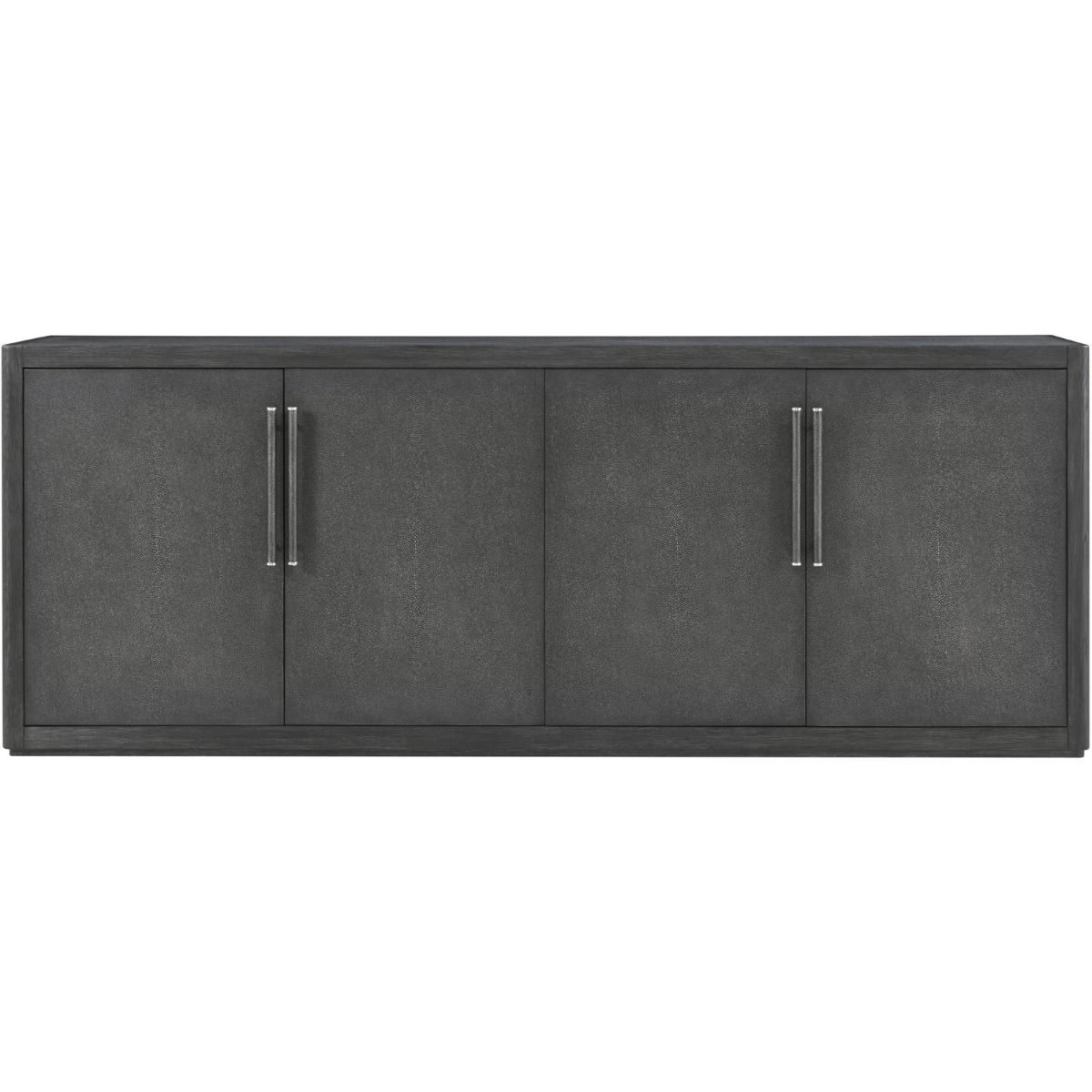 Black sideboard with two spacious cupboards