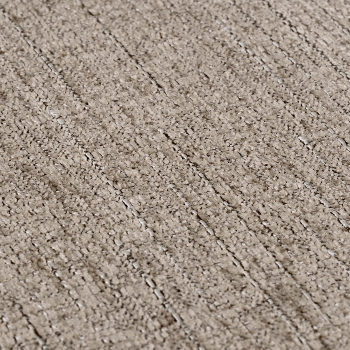 Large taupe armchair with a squared silhouette