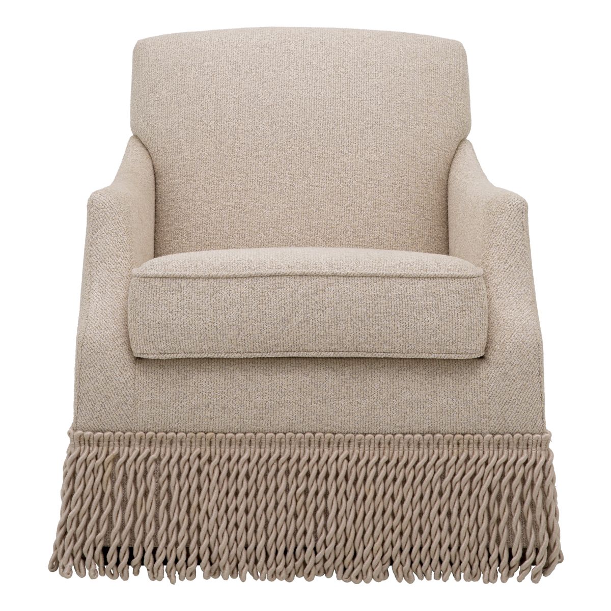 A statement armchair with a 20th century design and swivel base