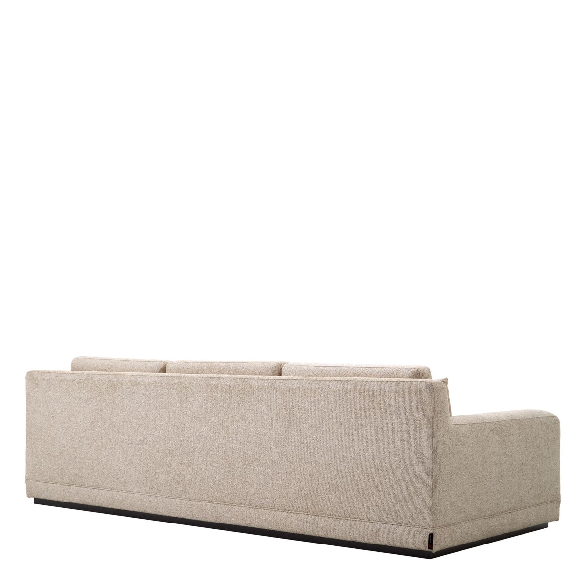 A sumptuous sofa with a luxury beige upholstery
